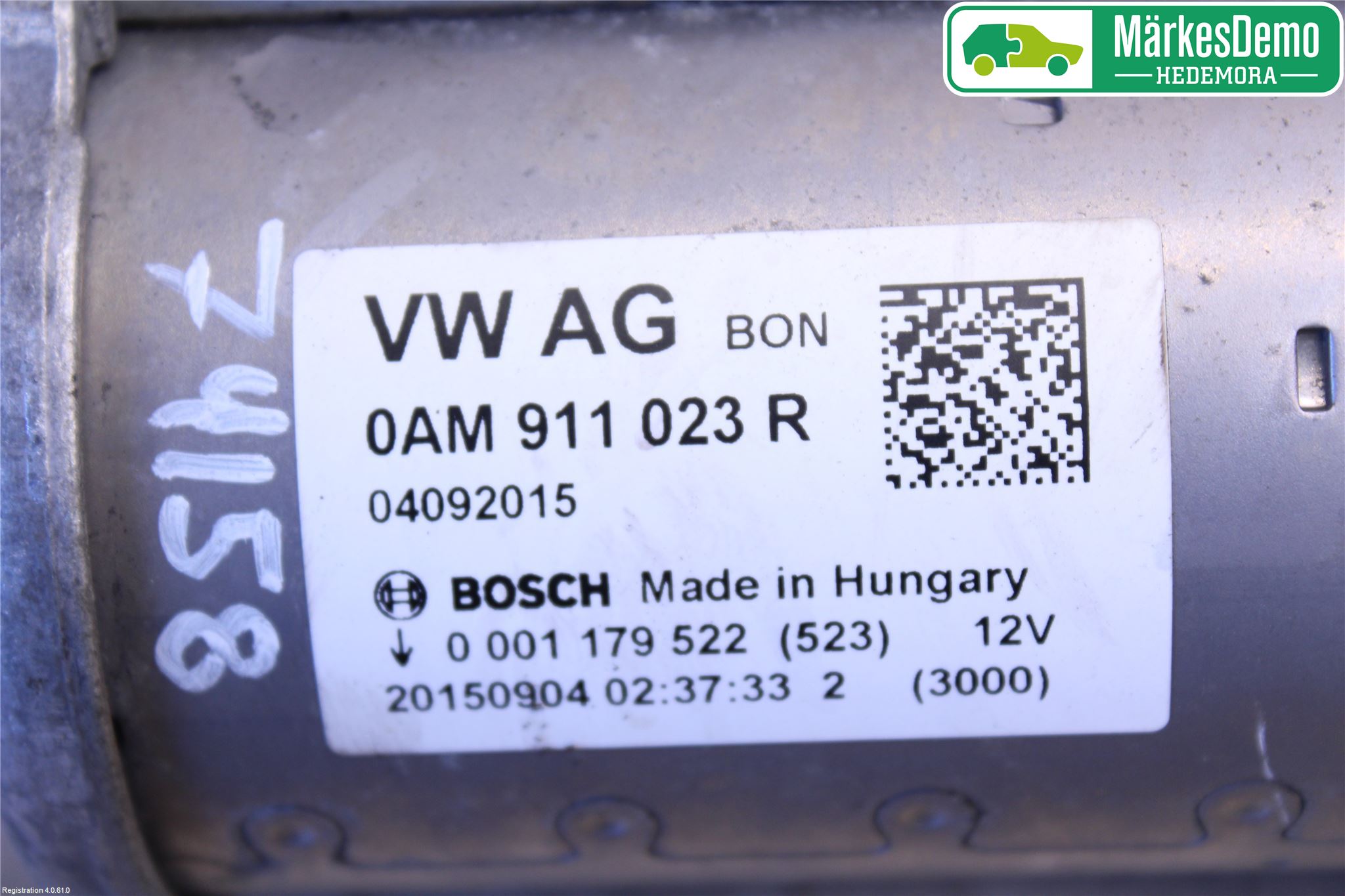 Volkswagen VW GOLF / E-GOLF VII 13-20 Startmotor