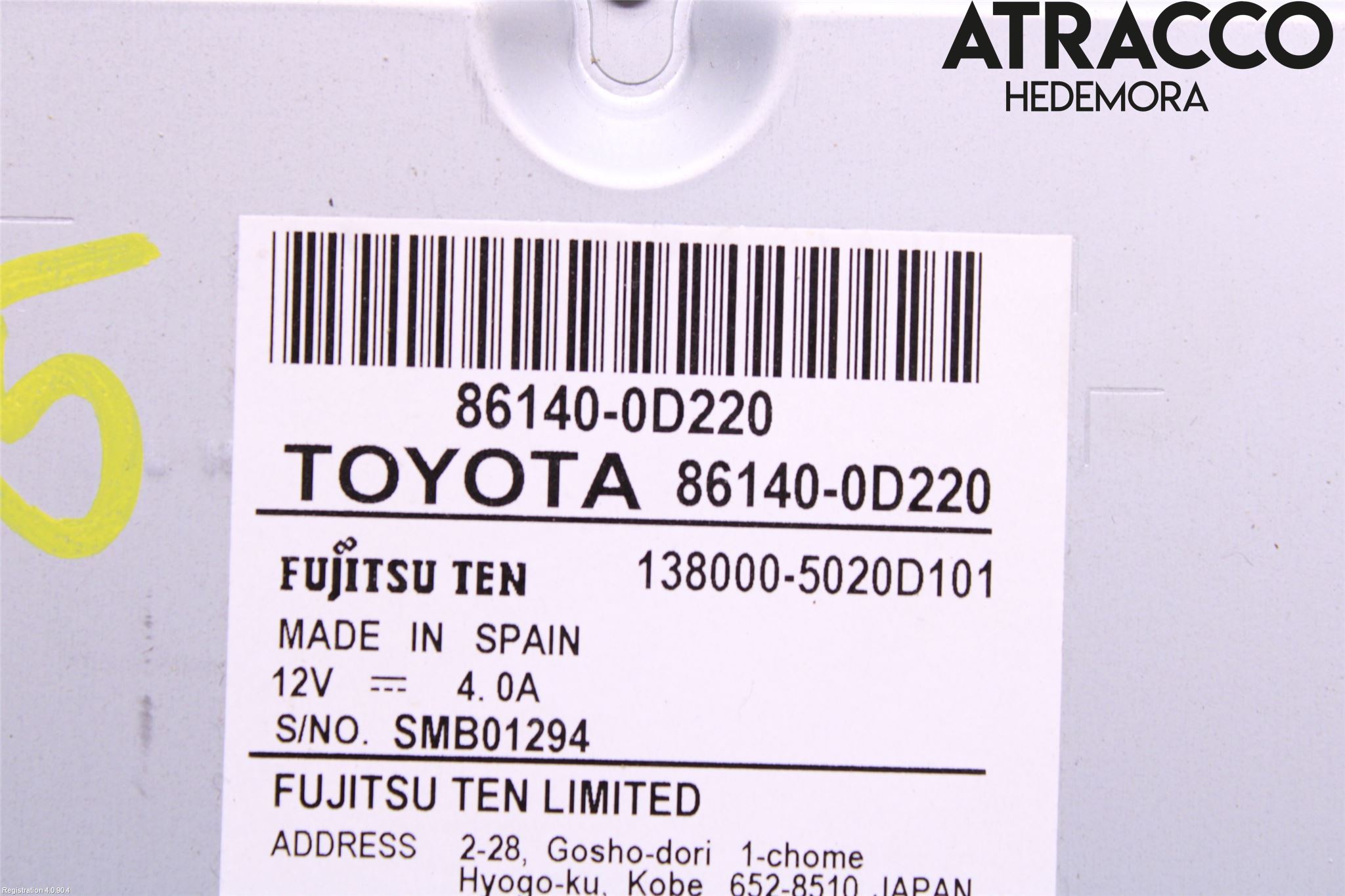 Toyota YARIS XP130 15-20 Cd Radio - Multimediapanel