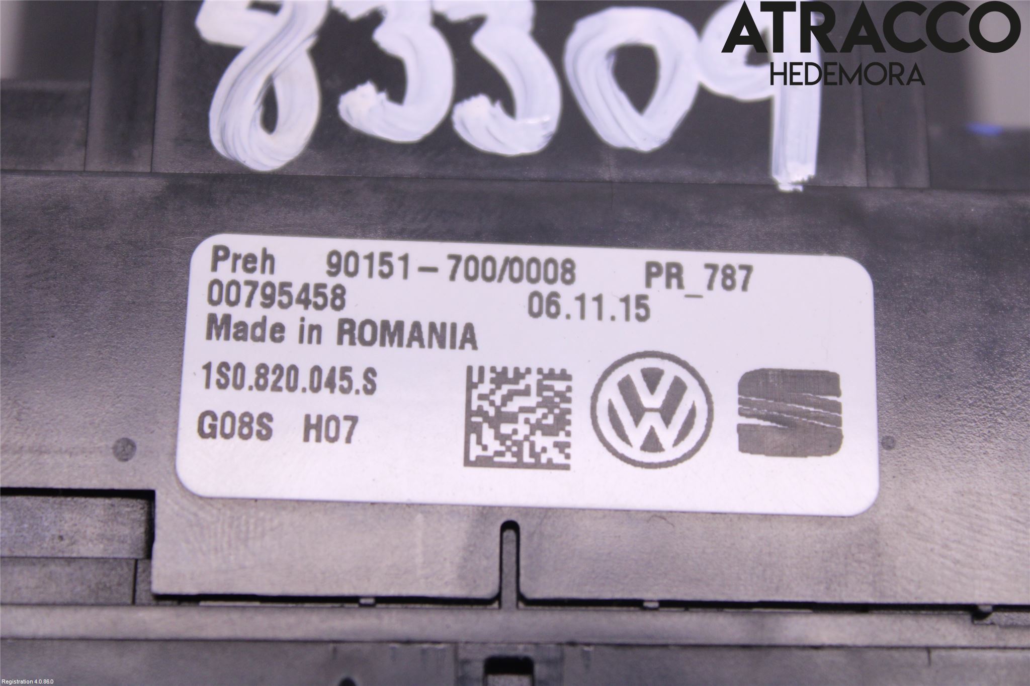 Volkswagen VW UP! / E-UP! Ac Styrenhet Ac Manöveren