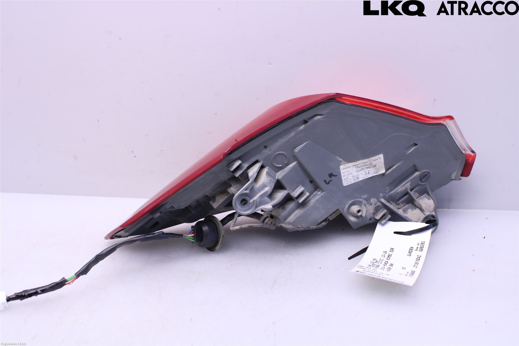 Honda CIVIC 12-16 Bakljus Höger