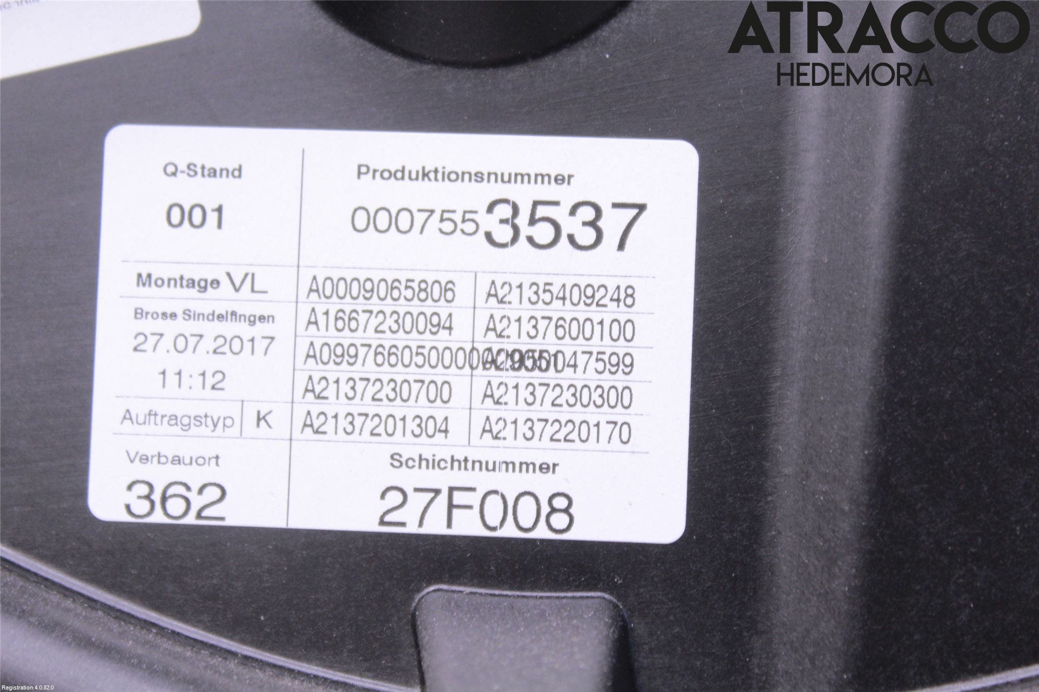 Mercedes-Benz MB E-KLASS (W213) 16-23 Fönsterhiss El Kompl