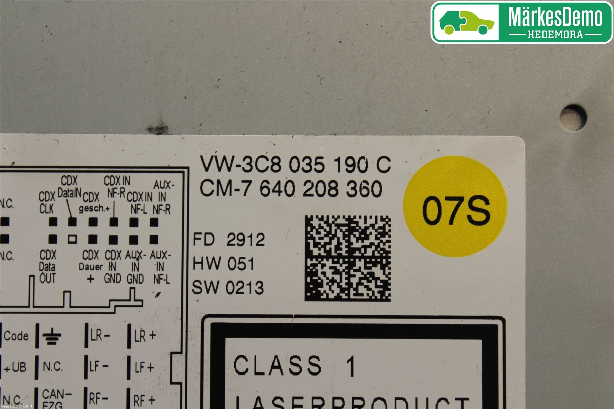 Volkswagen VW PASSAT 11-14 Cd Radio - Multimediapanel