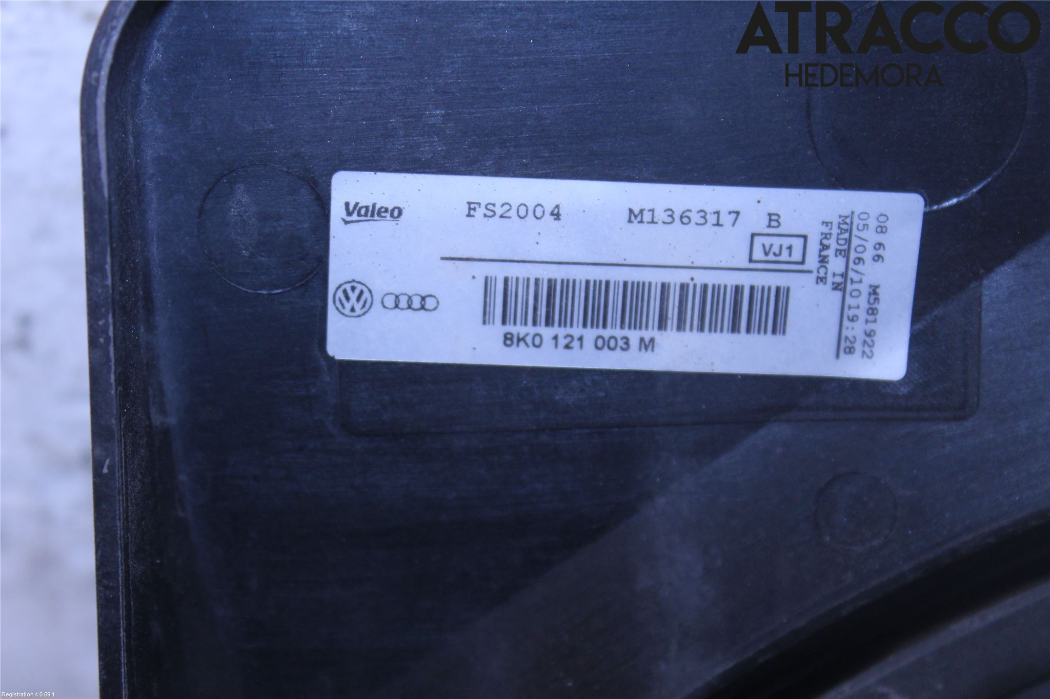 Audi A4/S4 08-11 Kylfläkt El