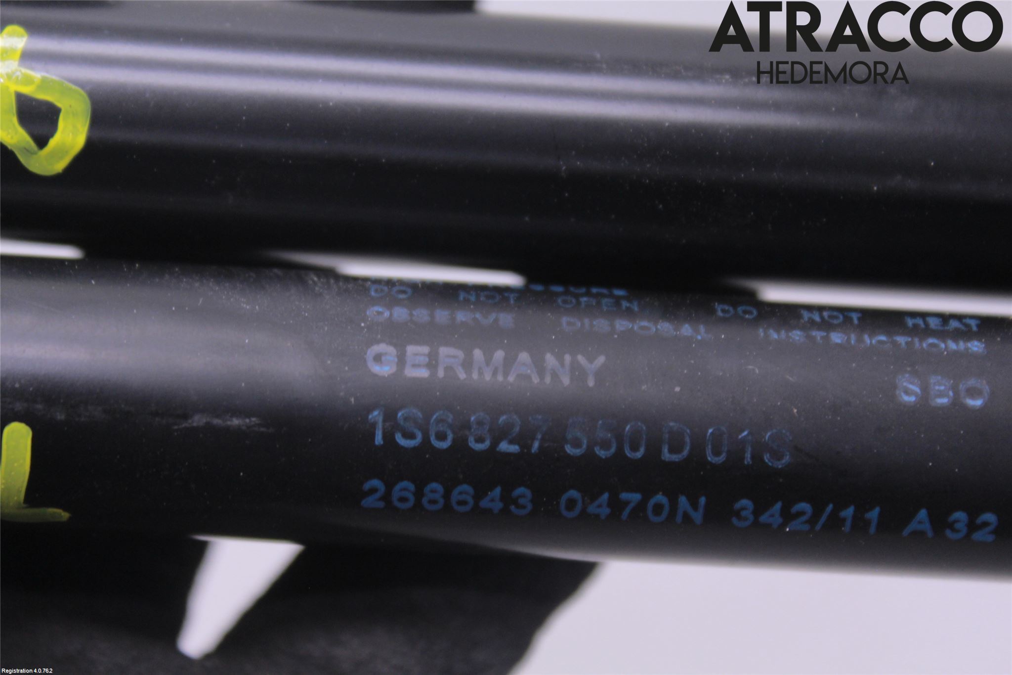 Volkswagen VW UP! / E-UP! Gasfjäder Baklucka