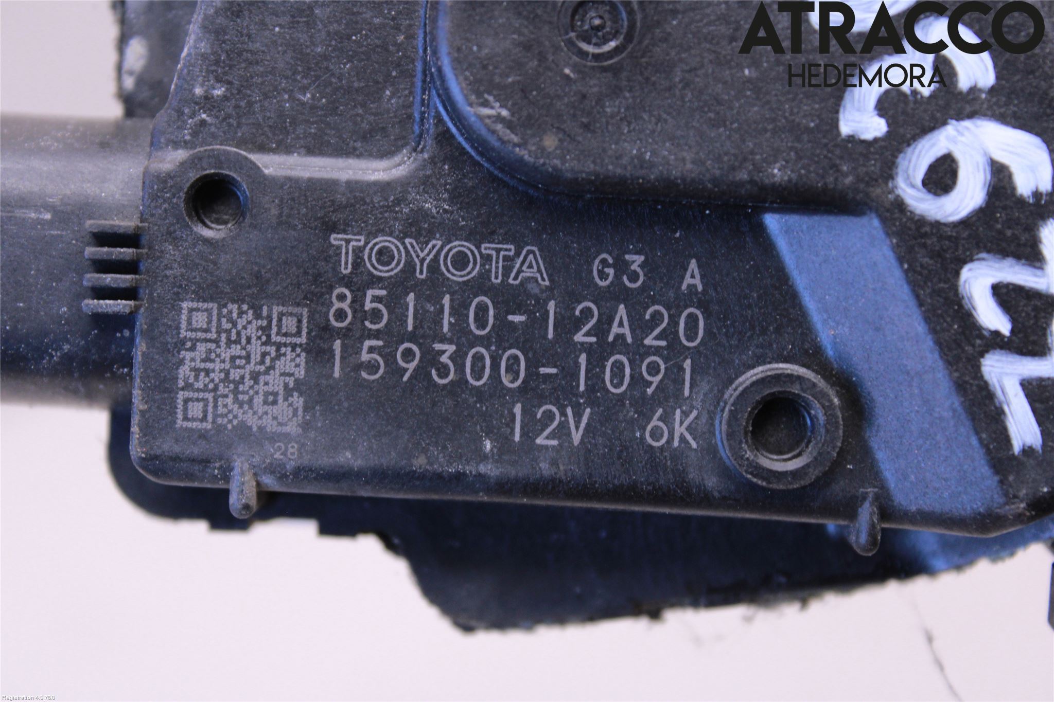 Toyota COROLLA 08-12 Torkarmotor Vindruta