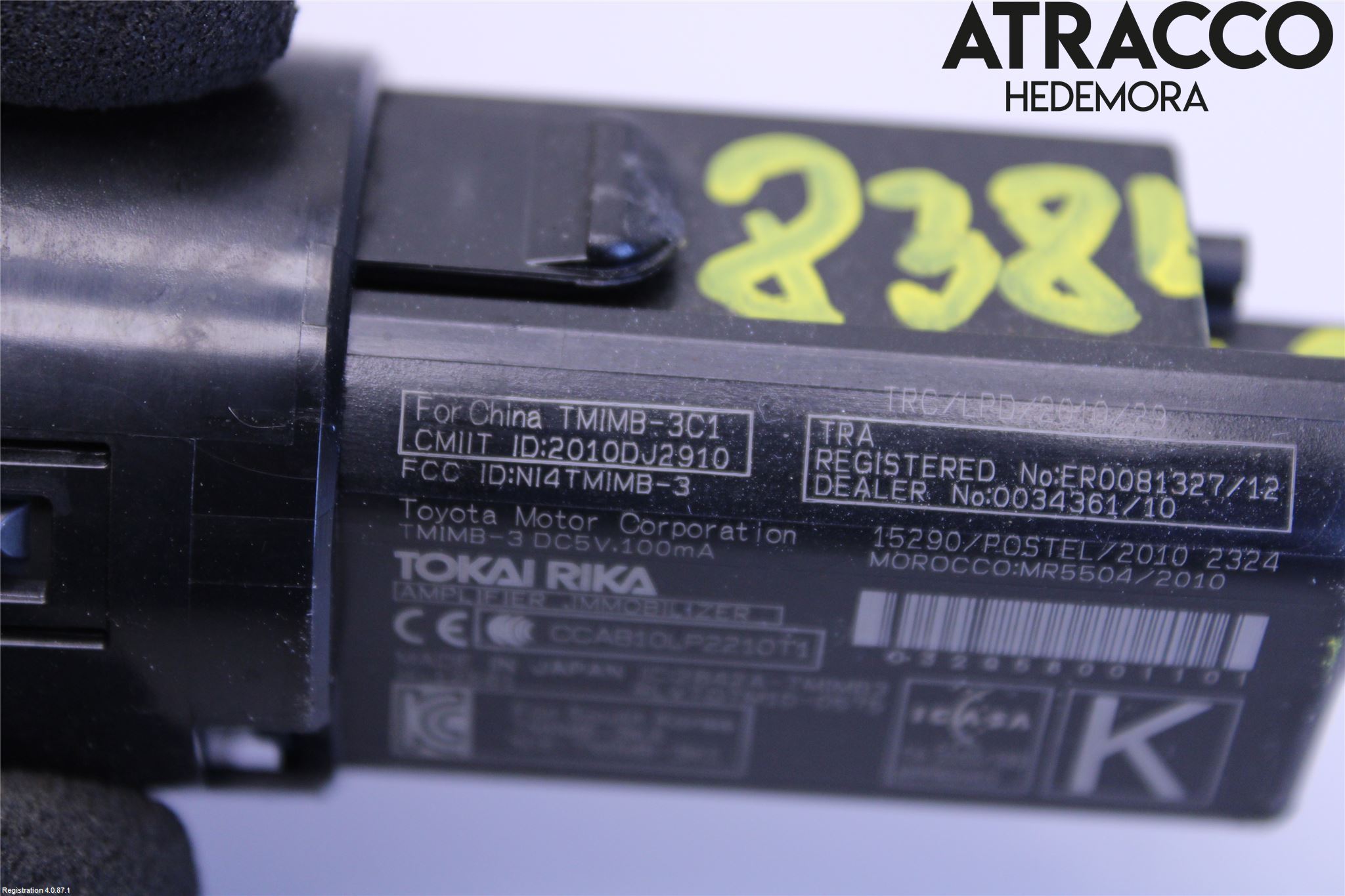 Toyota AURIS 13-19 Startknapp Personbil