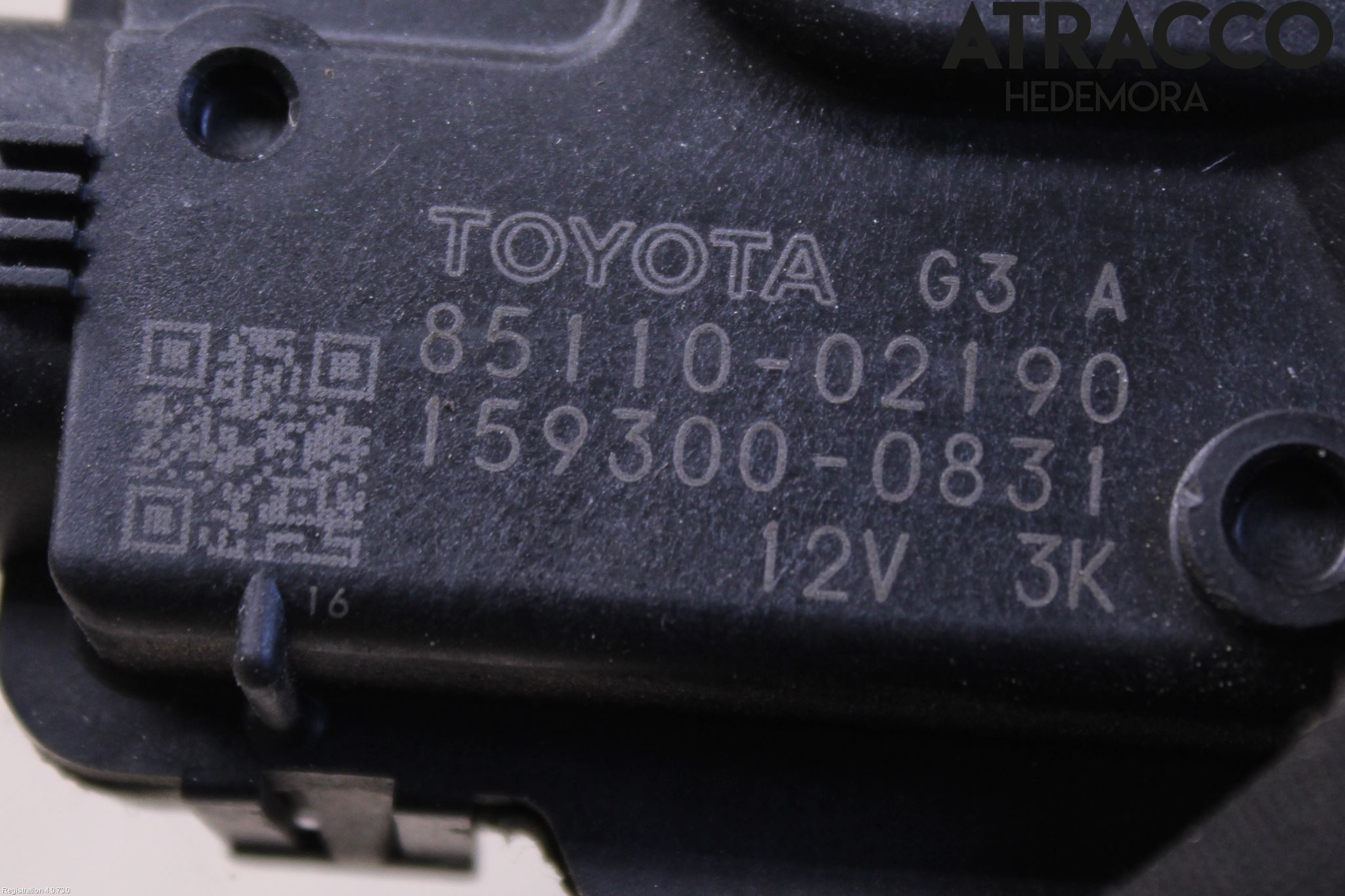 Toyota AURIS 07-09 Torkarmotor Vindruta