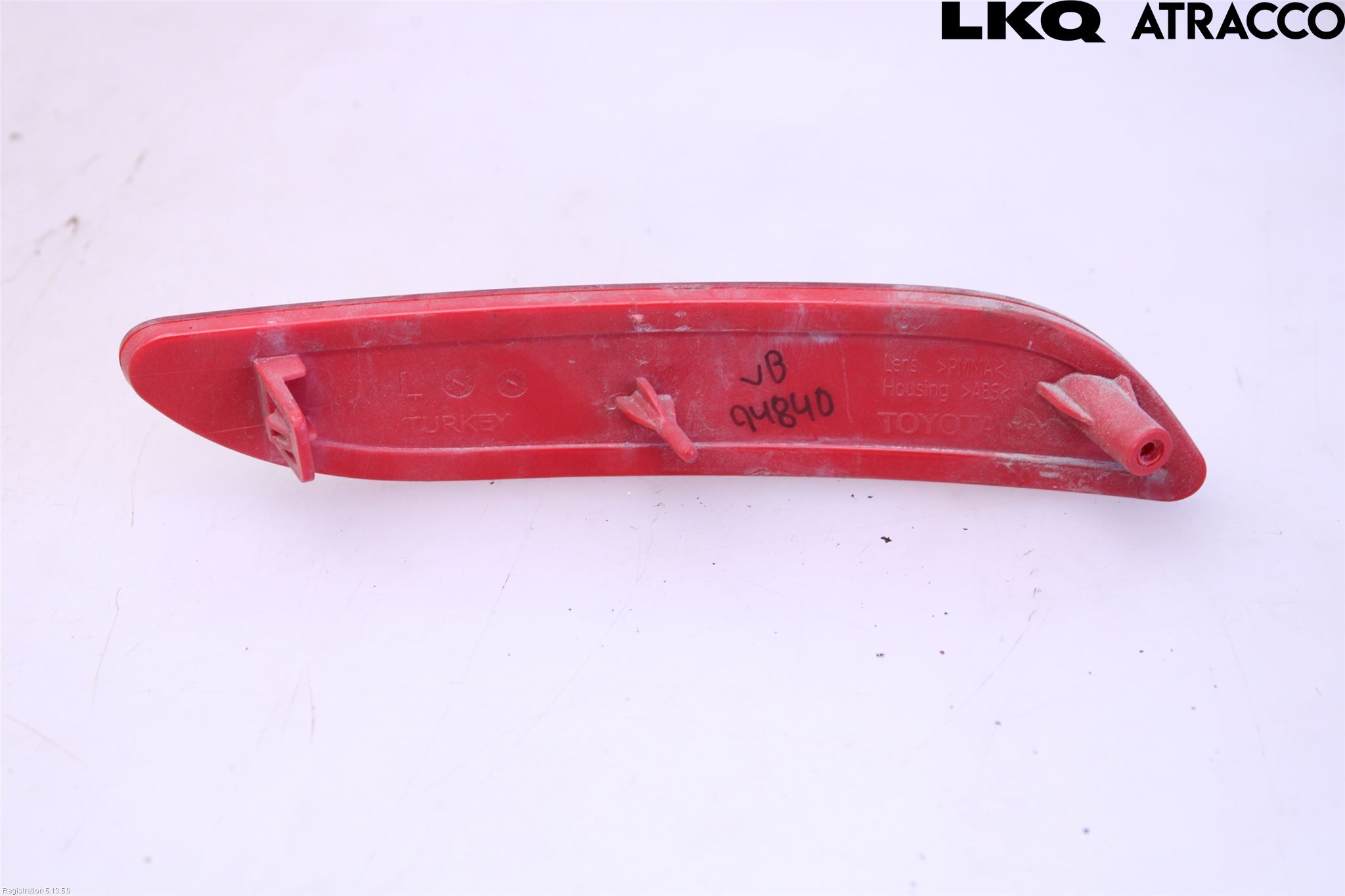 Toyota AURIS 13-19 Dimljus/Reflex Bak