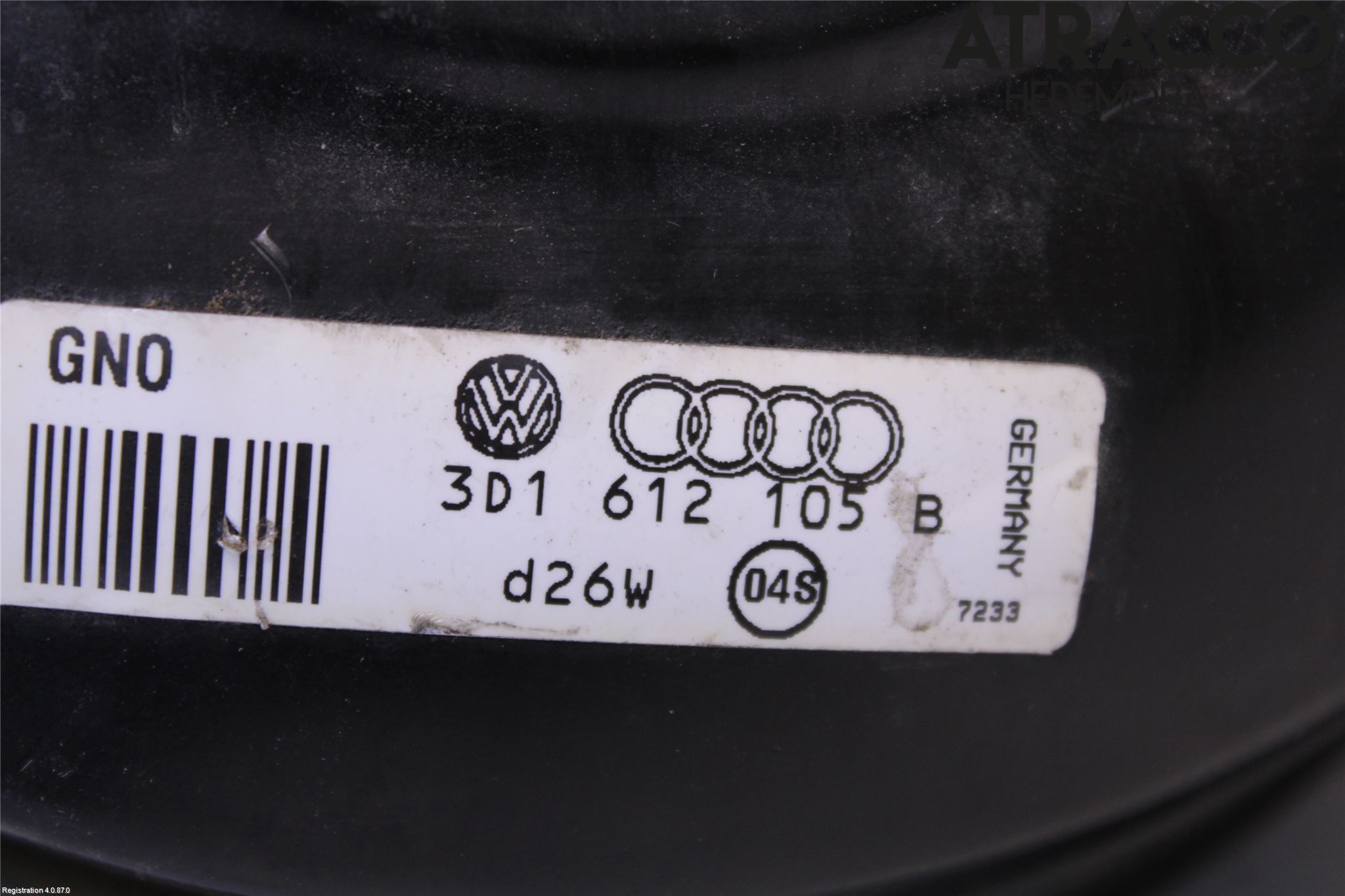 Volkswagen VW PHAETON Bromsservo