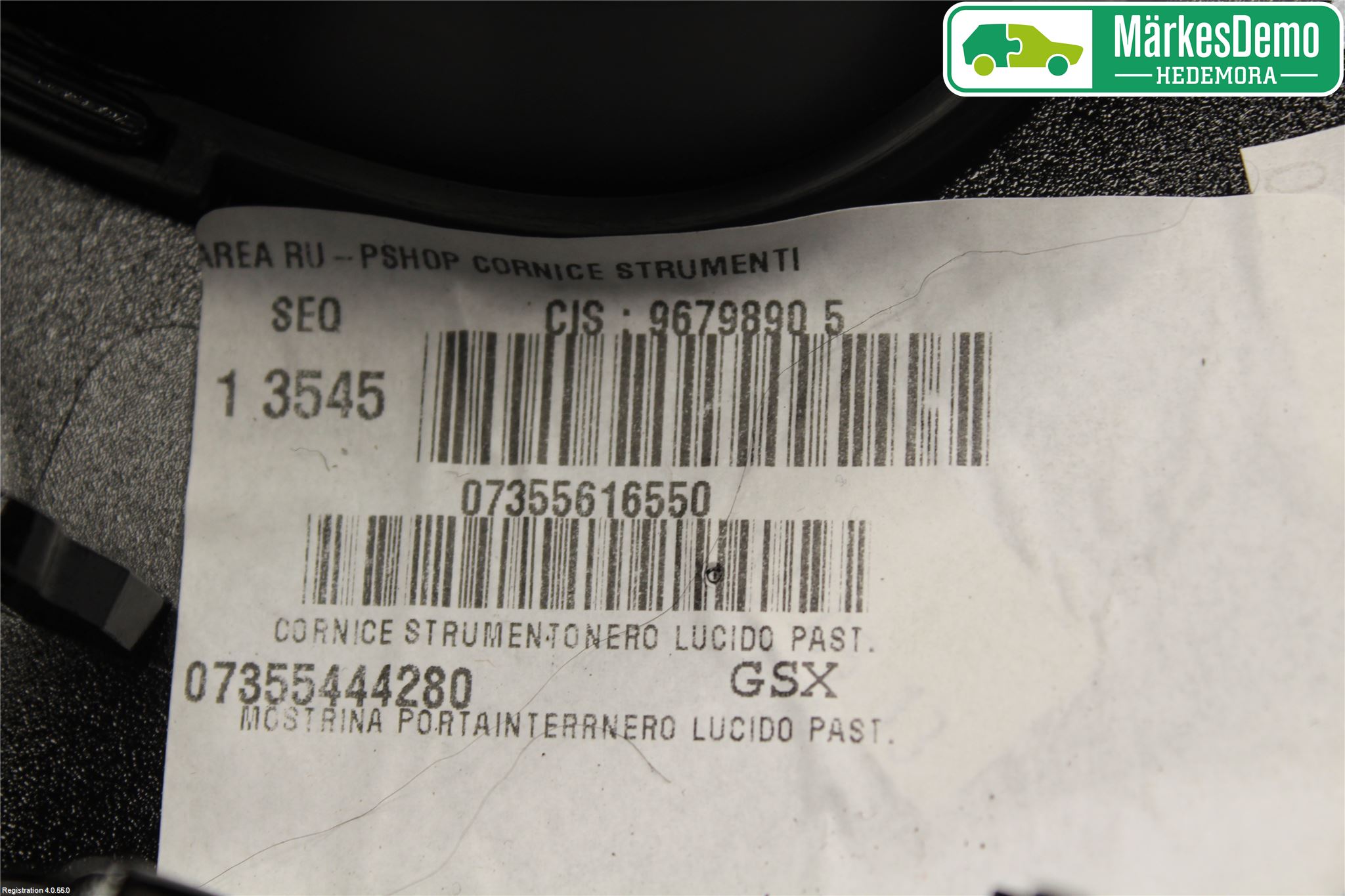 Fiat PANDA 12- Instrumentsarg