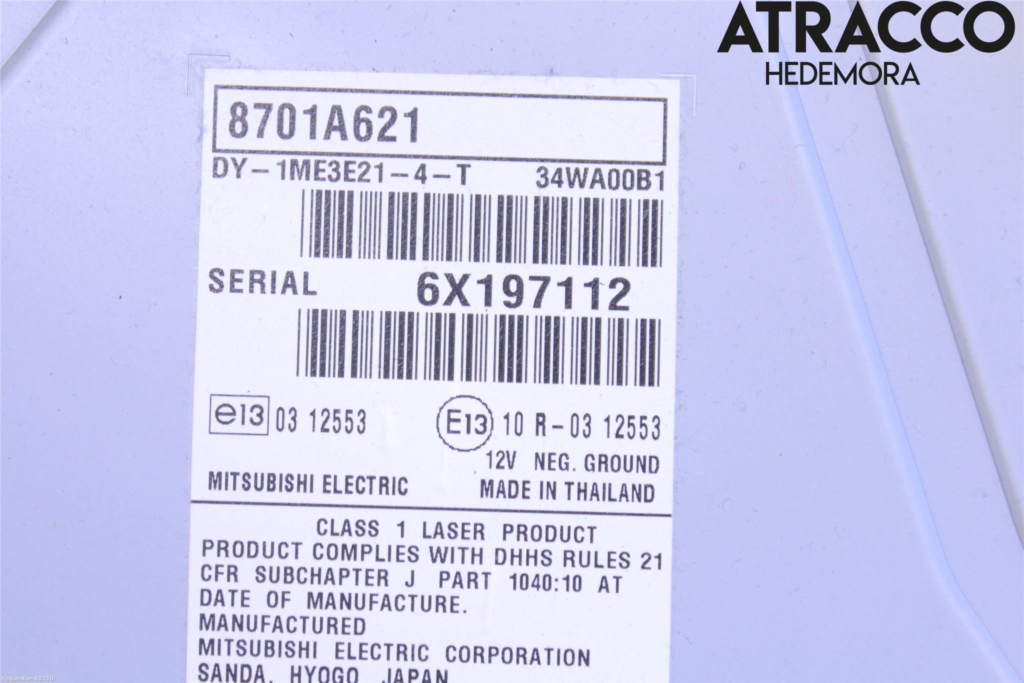 Mitsubishi SPACE STAR 13- Cd Radio - Multimediapanel