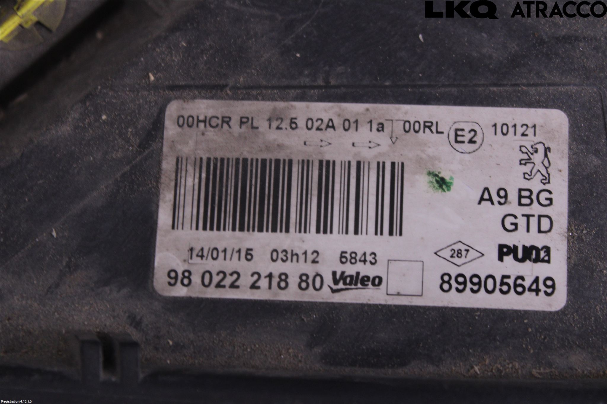 Peugeot 208 12-15 Strålkastare Vänster