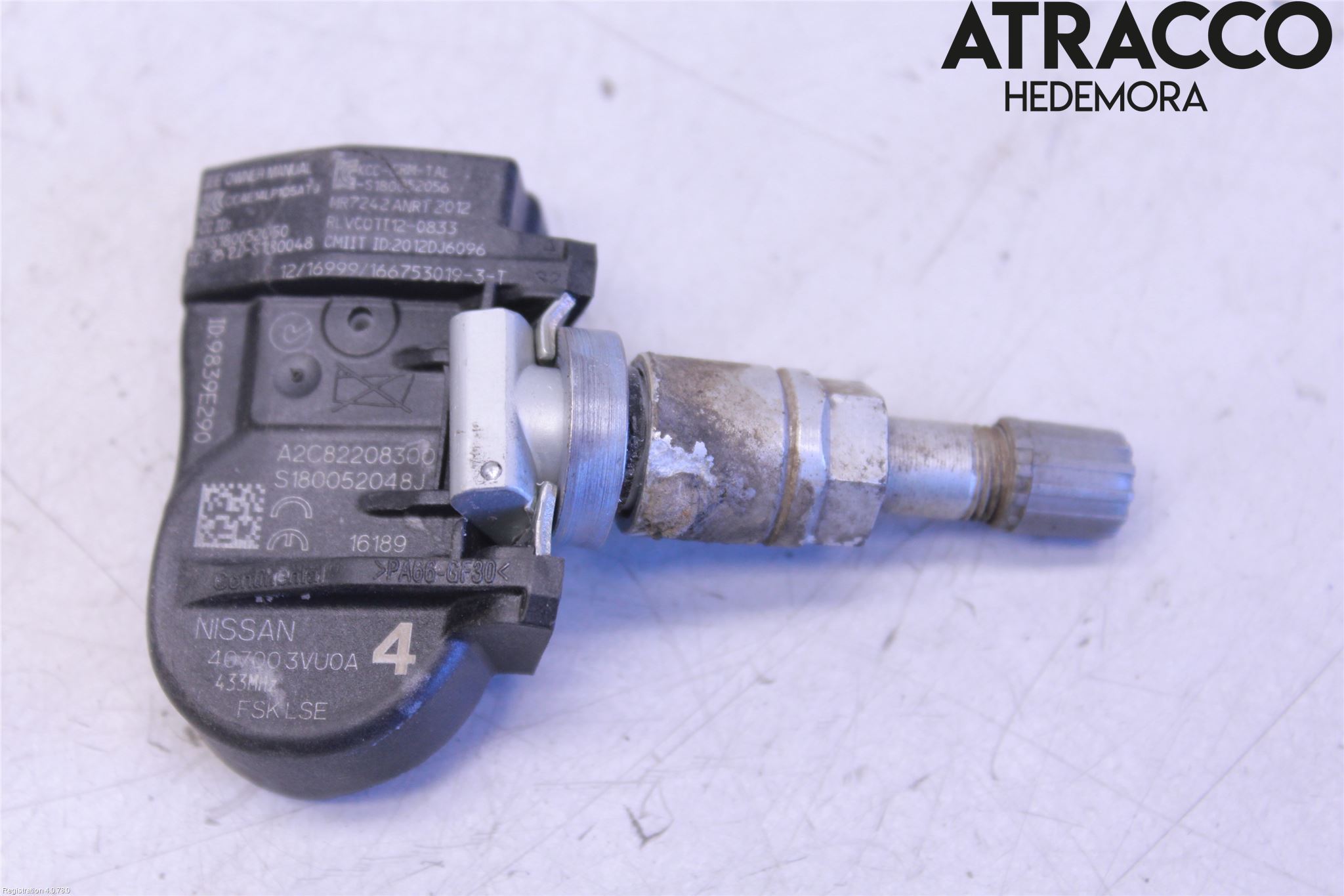 Nissan QASHQAI 14-17 Givare Däcktryck