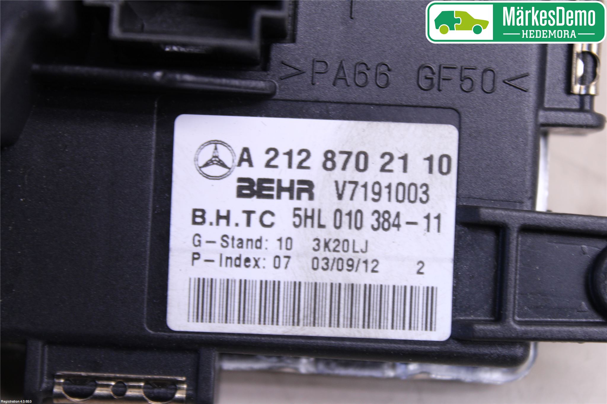 Mercedes-Benz MB C-KLASS (W204) 07-15 Värmefläktsmotstånd