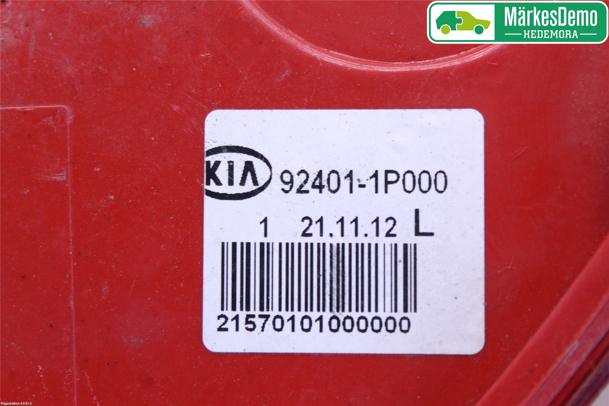 Kia VENGA 10-19 Bakljus Vänster