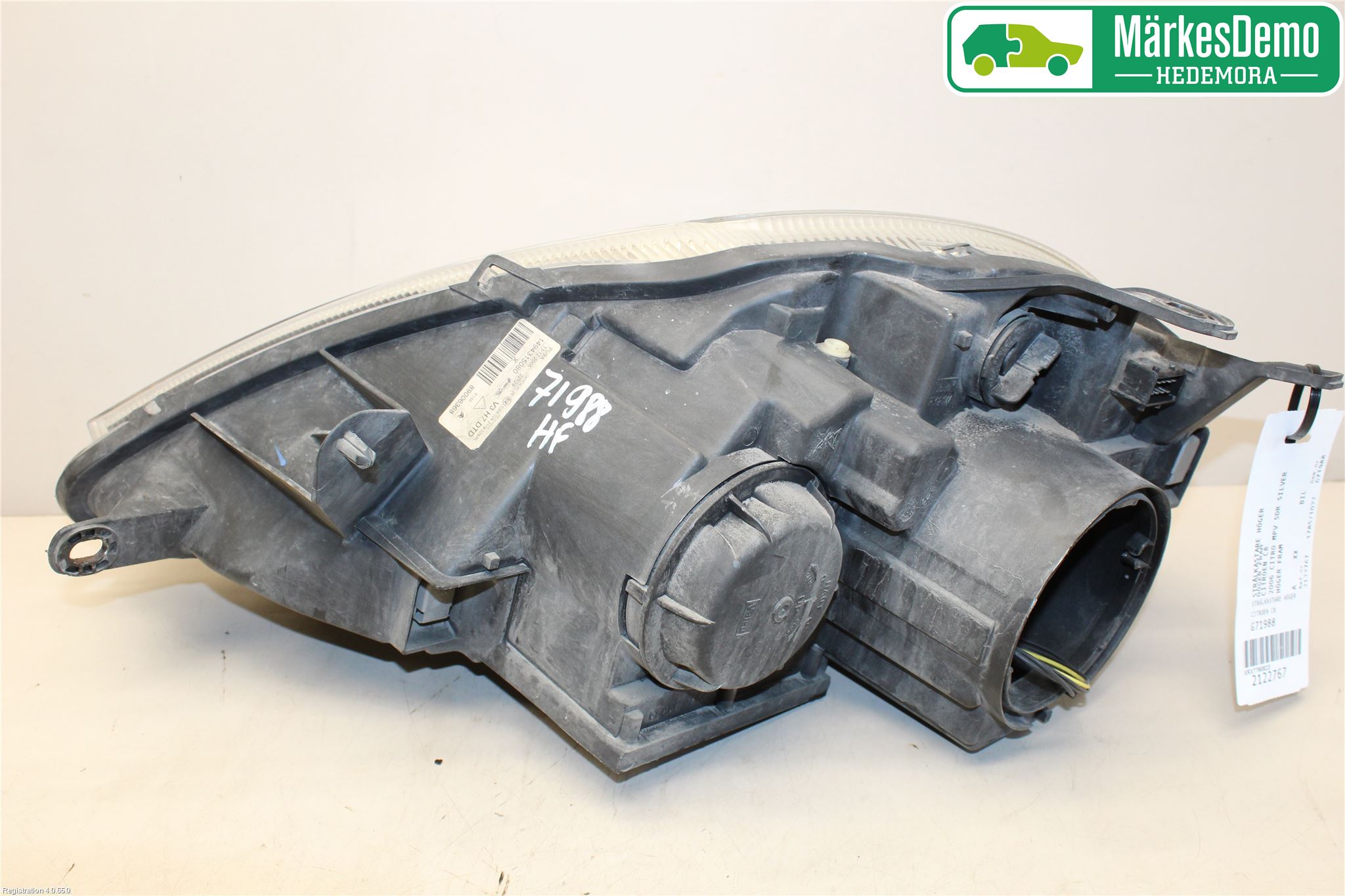 Citroen C8 Strålkastare Höger