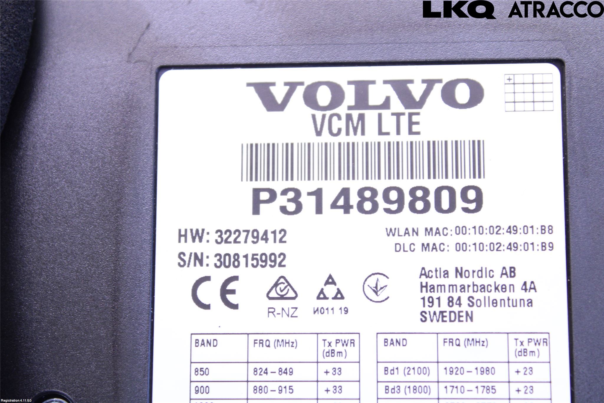 Volvo XC60 18- Styrenhet Övrigt