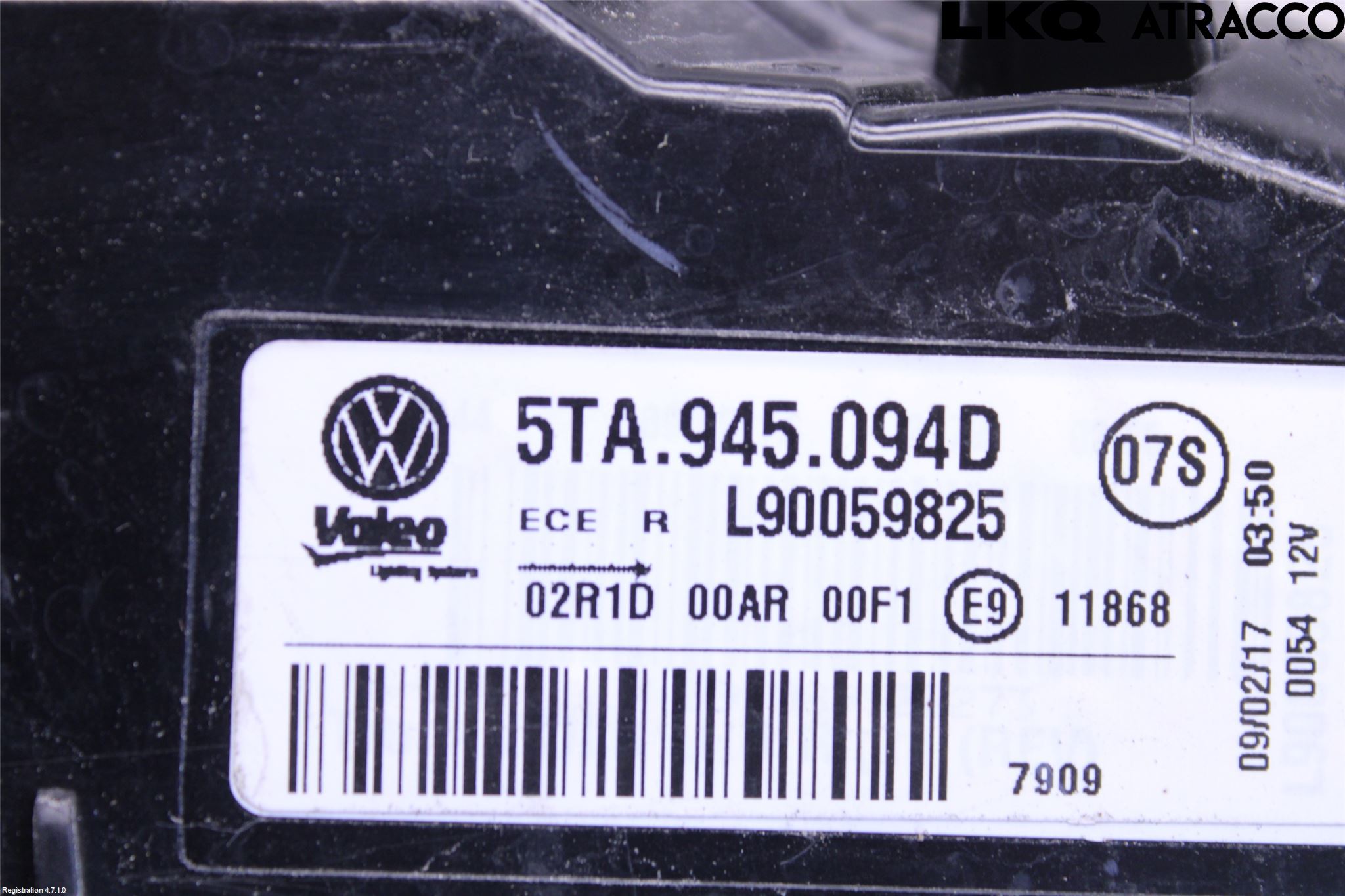Volkswagen VW TOURAN 16- Bakljus Lucka Hö