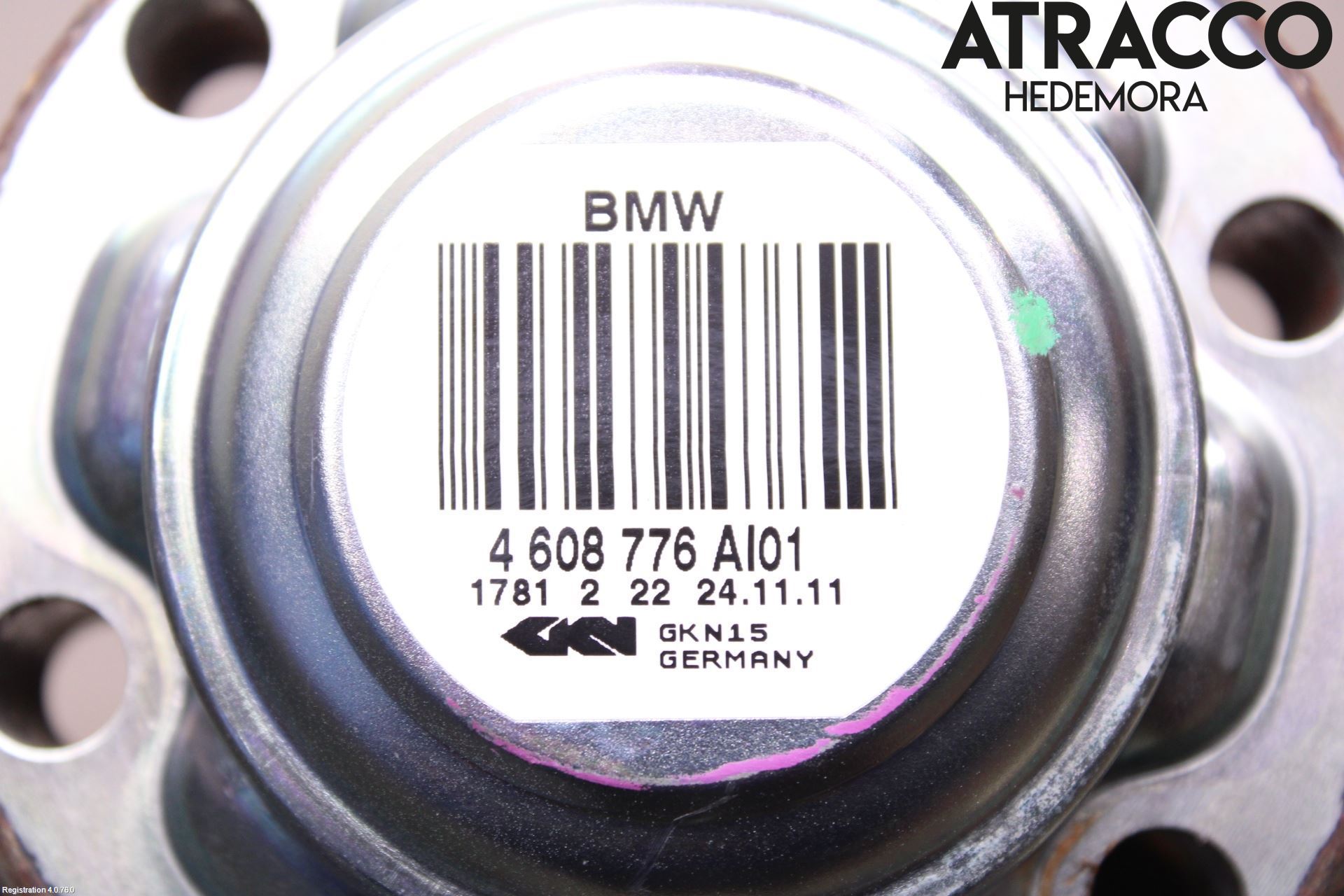BMW X1 E84 10-15 Drivaxel Bak Höger