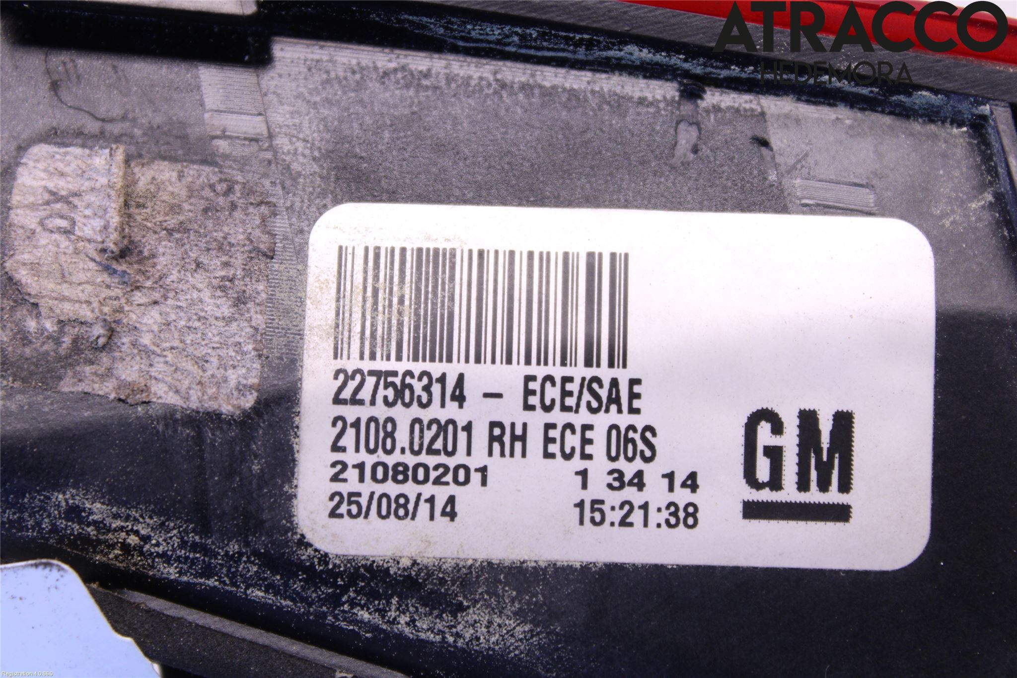 Opel INSIGNIA 09-16 Bakljus Lucka Hö