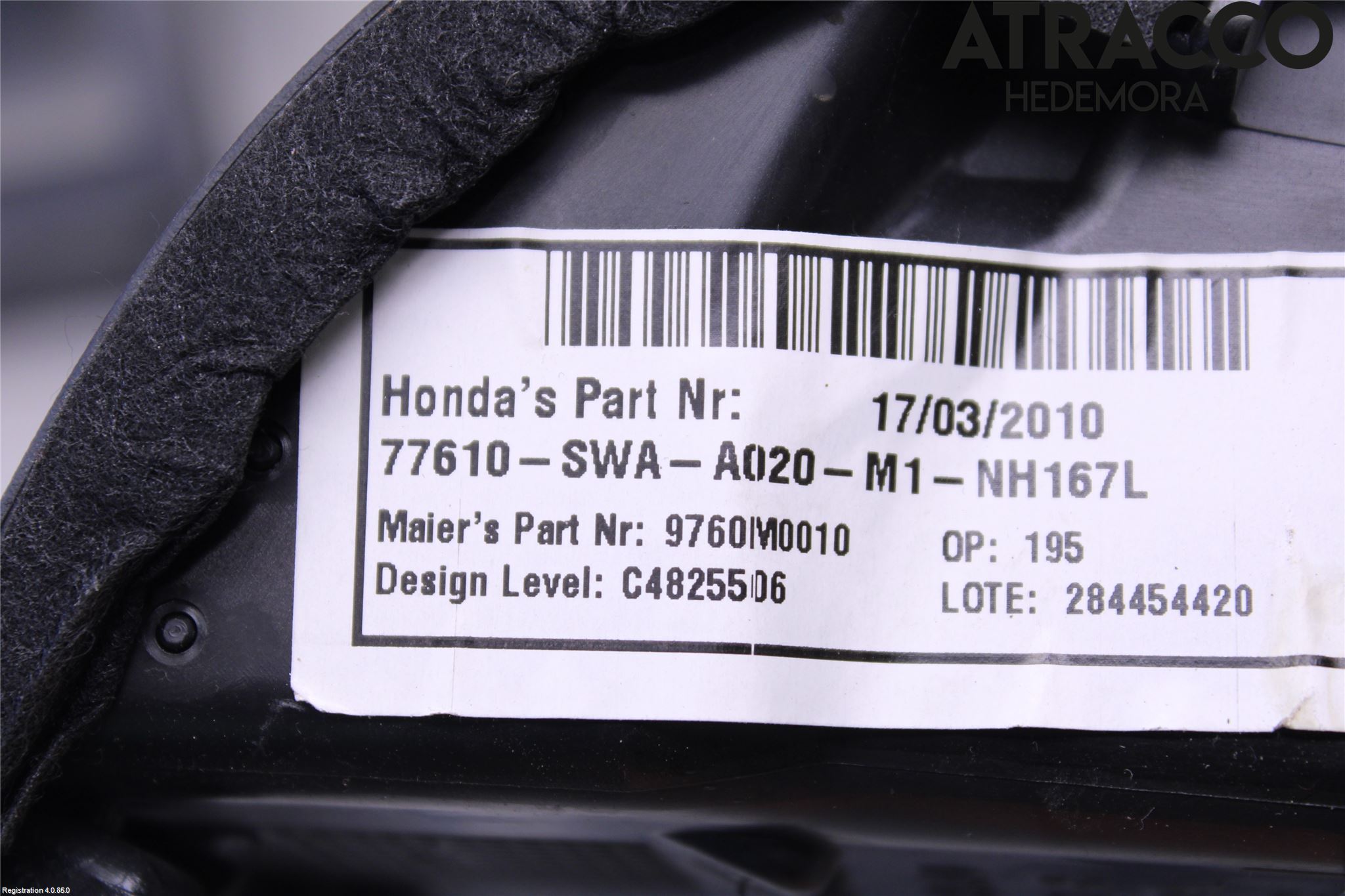 Honda CR-V 07-12 Defrosterkanal-Munstycke