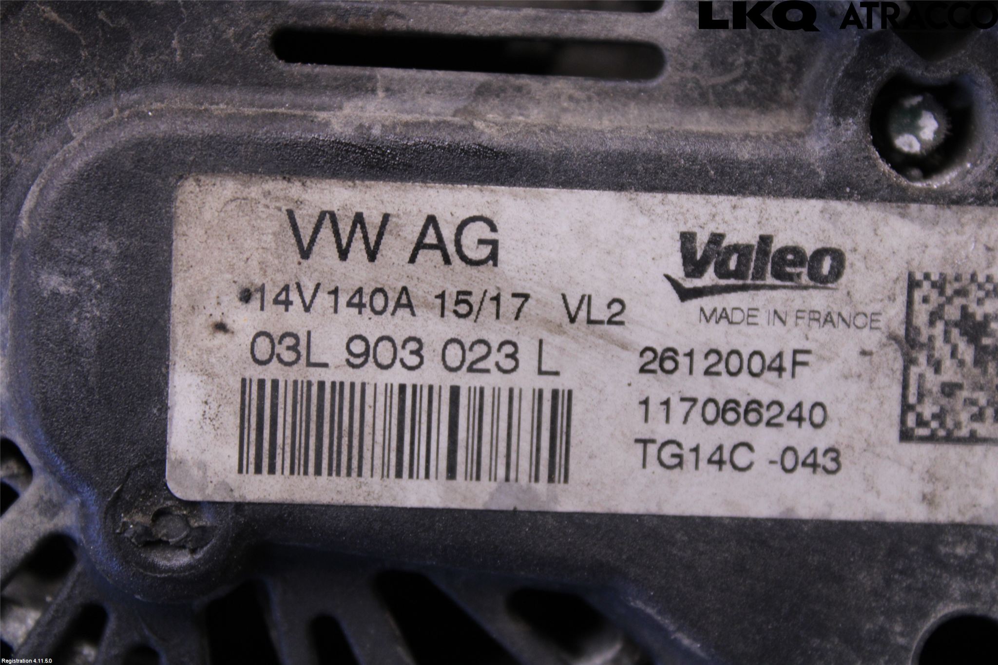 Volkswagen VW PASSAT 15-19 Generator