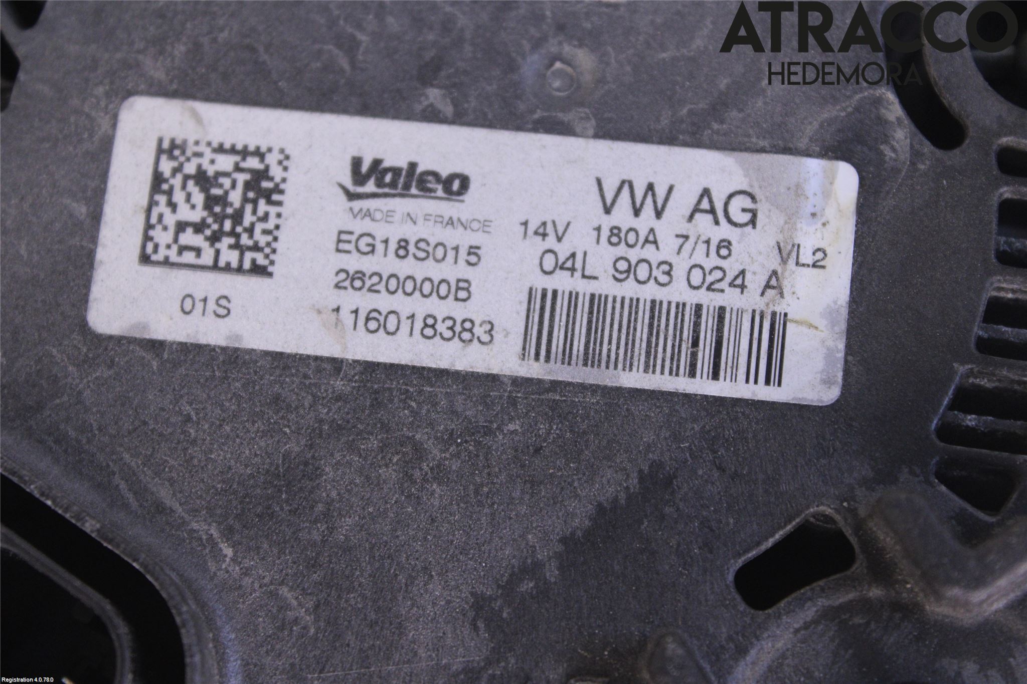 Audi A4/S4 B9 16-19 Generator