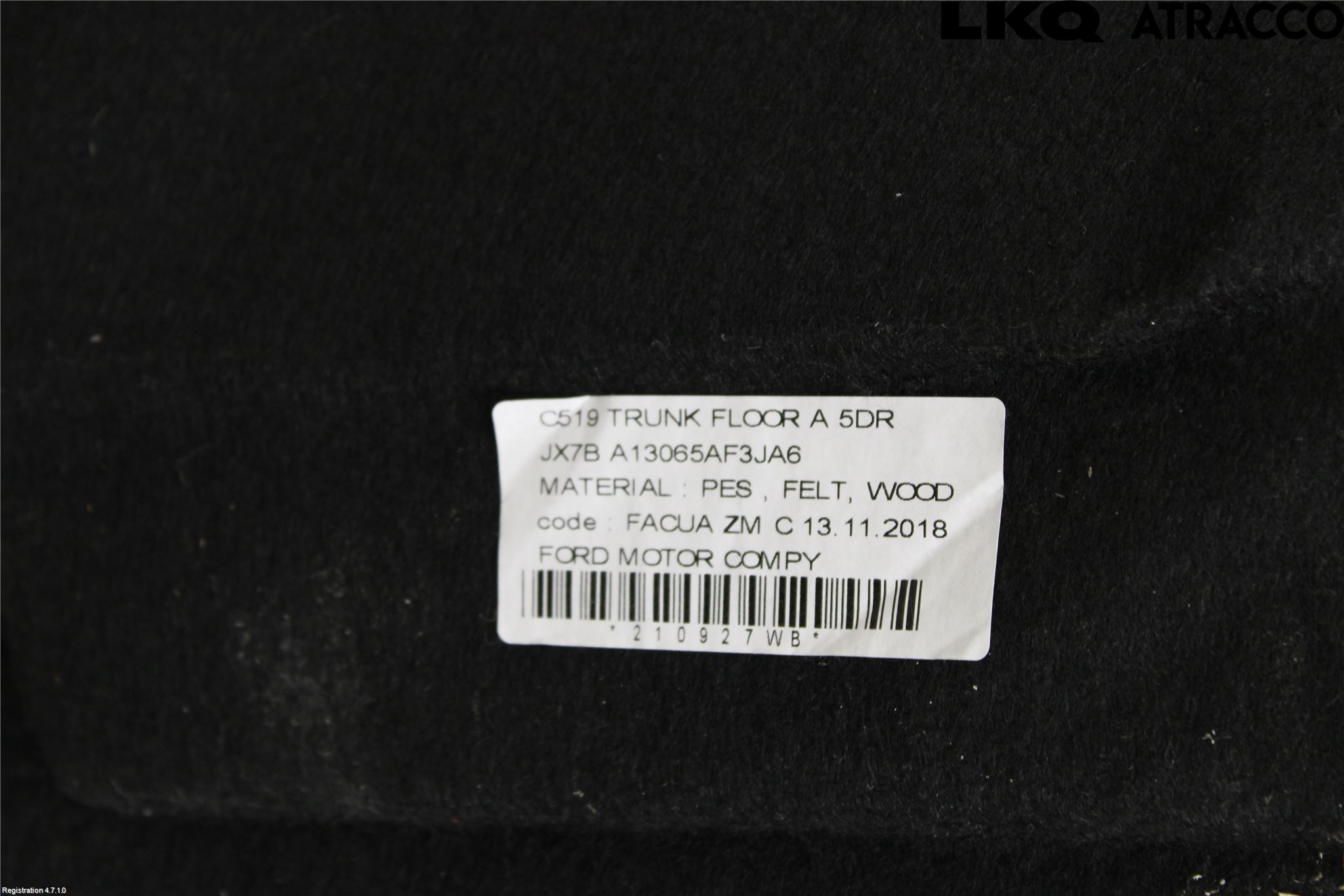 Ford FOCUS 19- Bagage Golv