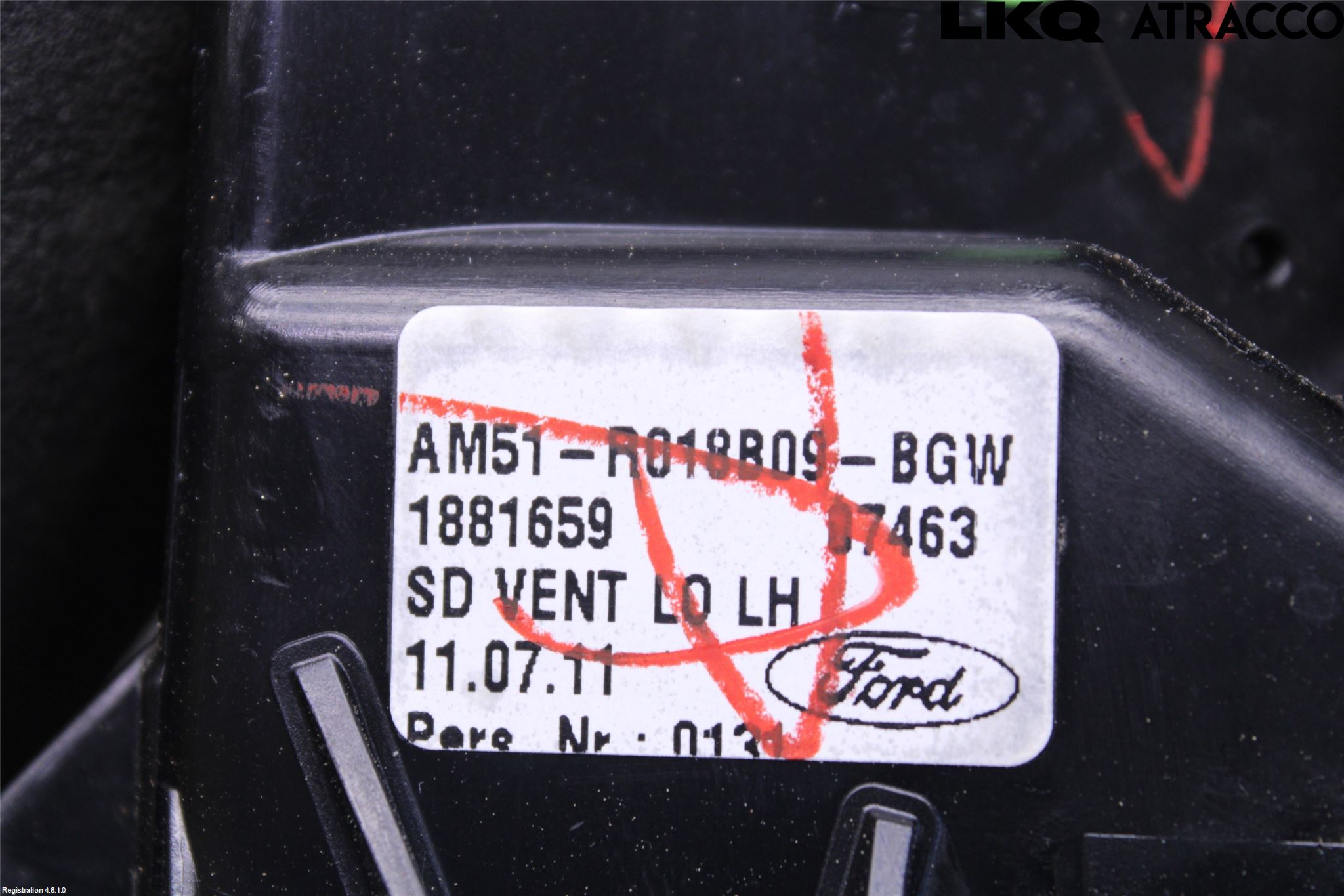 Ford C-MAX II  11-14 Defrosterkanal-Munstycke