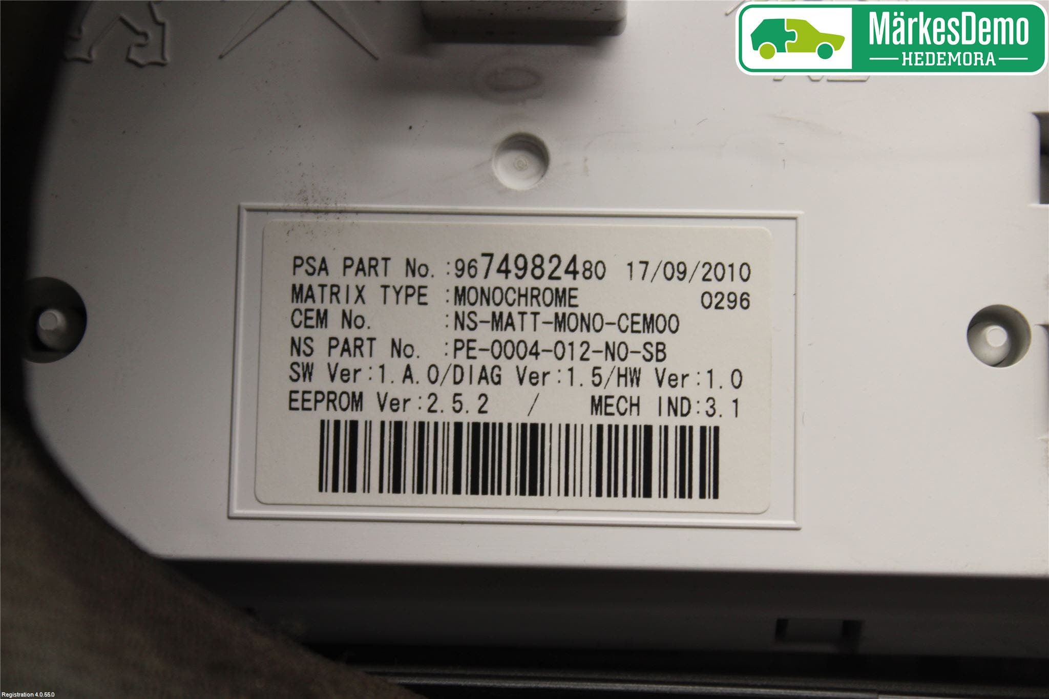 Peugeot 3008 09-16 Instrument Komb