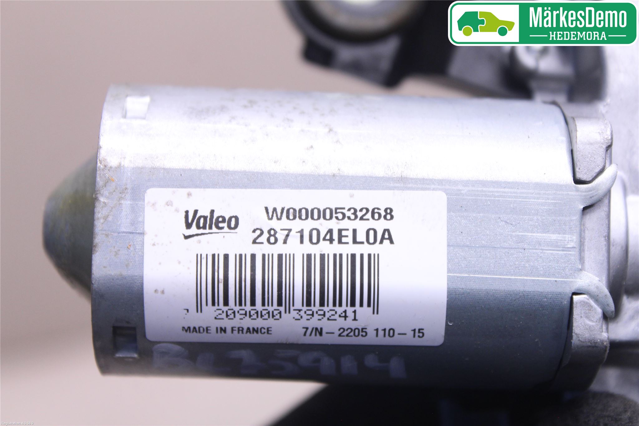 Nissan QASHQAI 14-17 Torkarmotor Baklucka