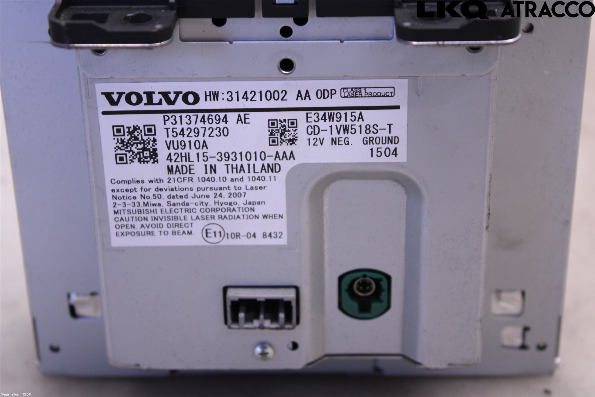 Volvo XC90/RECHARGE 16- Radio