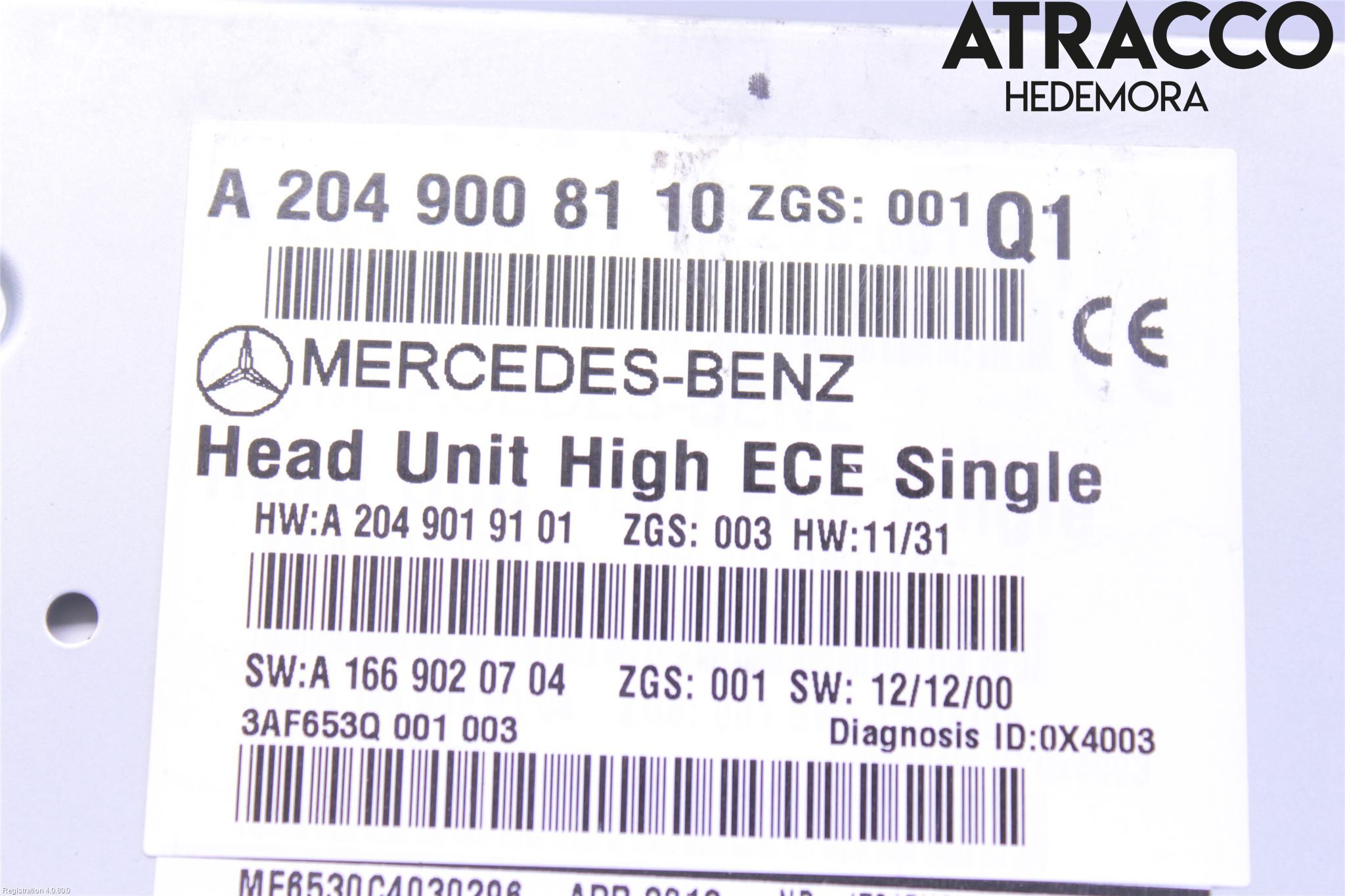 Mercedes-Benz MB GLK-KLASS (X204) 08-16 Cd Radio - Multimediapanel