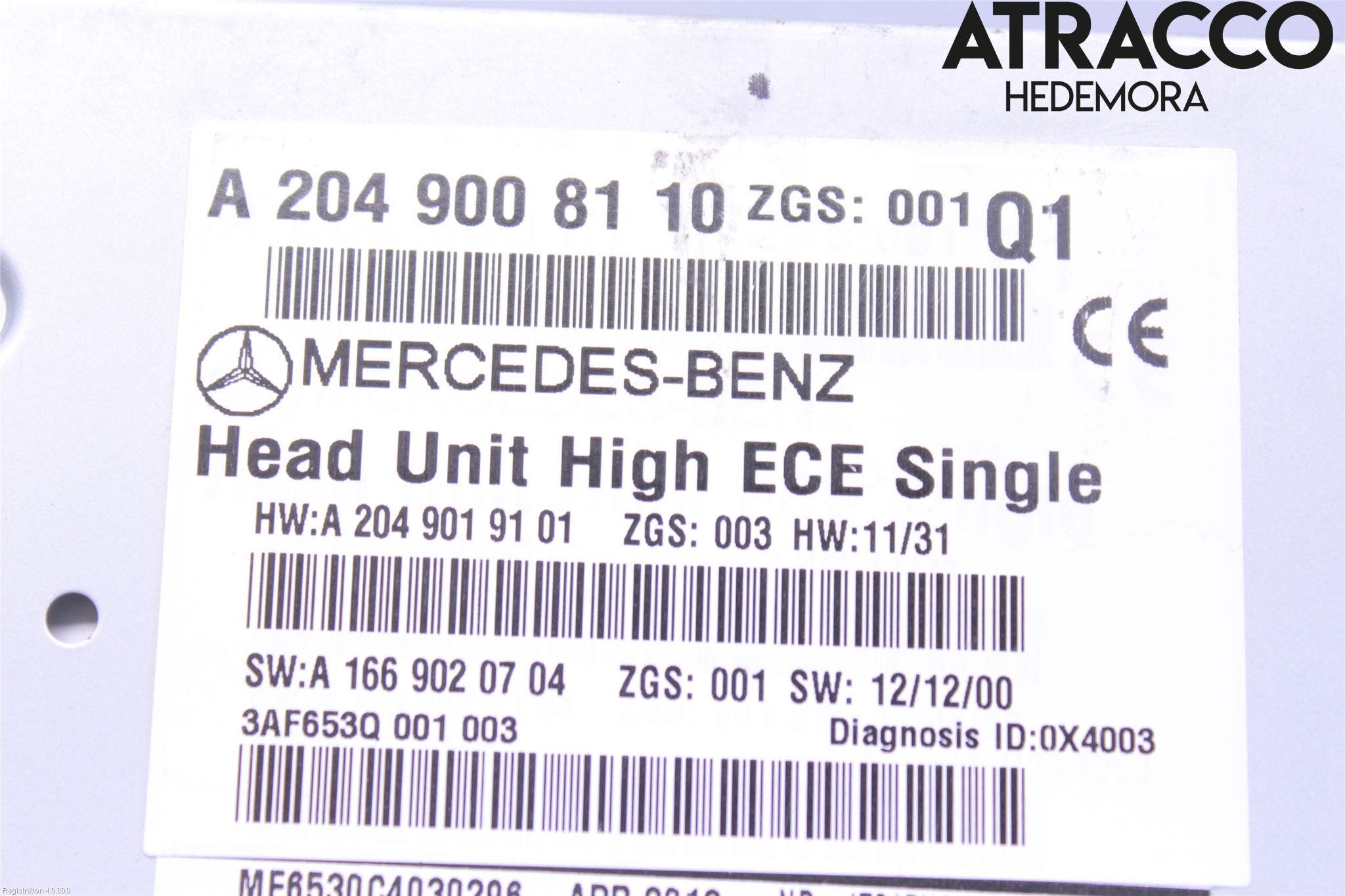 Mercedes-Benz MB GLK-KLASS (X204) 08-16 Cd Radio - Multimediapanel