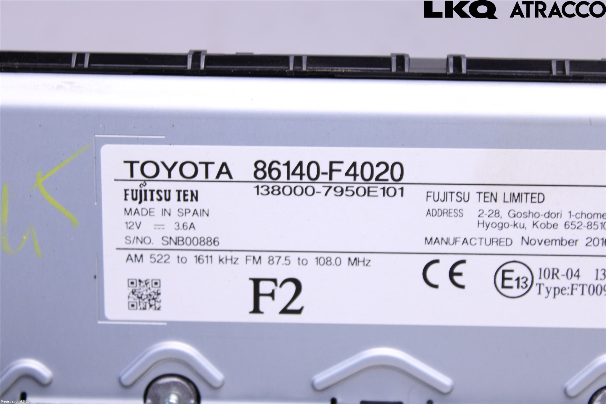 Toyota C-HR 16-23 Multifunktionsdisplay