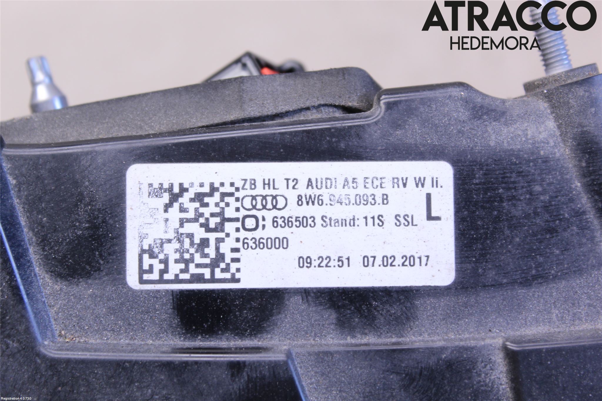 Audi A5 17- Bakljus Lucka Vä