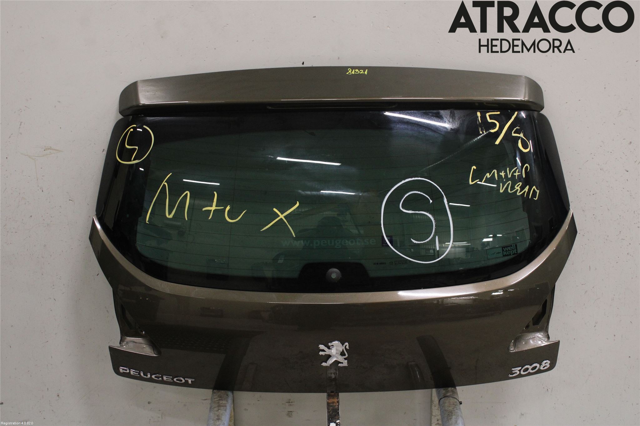 Peugeot 3008 09-16 Baklucka Cc-Kombi-Sedan