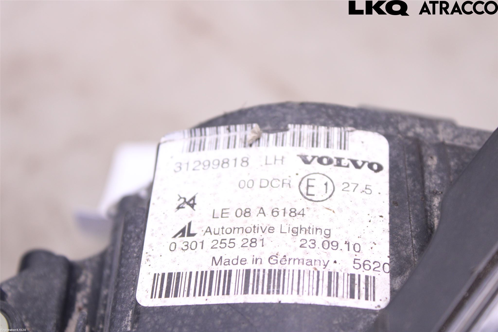 Volvo C30 10-13 Strålkastare Vänster
