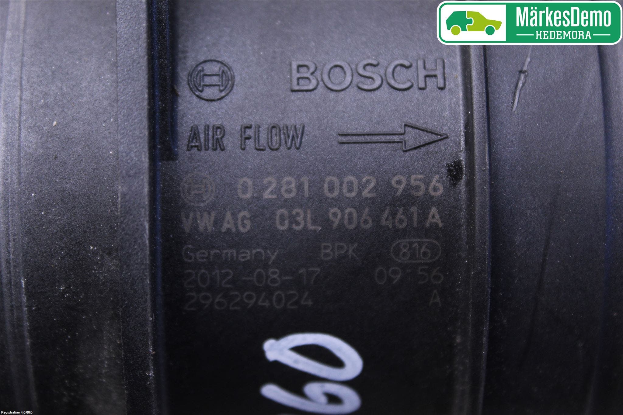 Audi A4 12-15 Injluftmassamätare