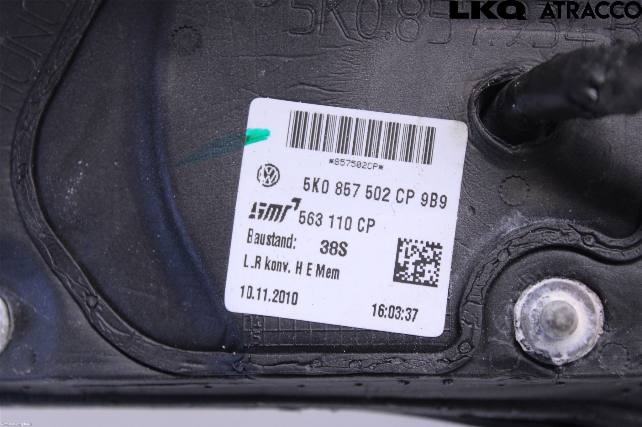 Volkswagen VW GOLF VI 09-13 Spegel Yttre El Hö