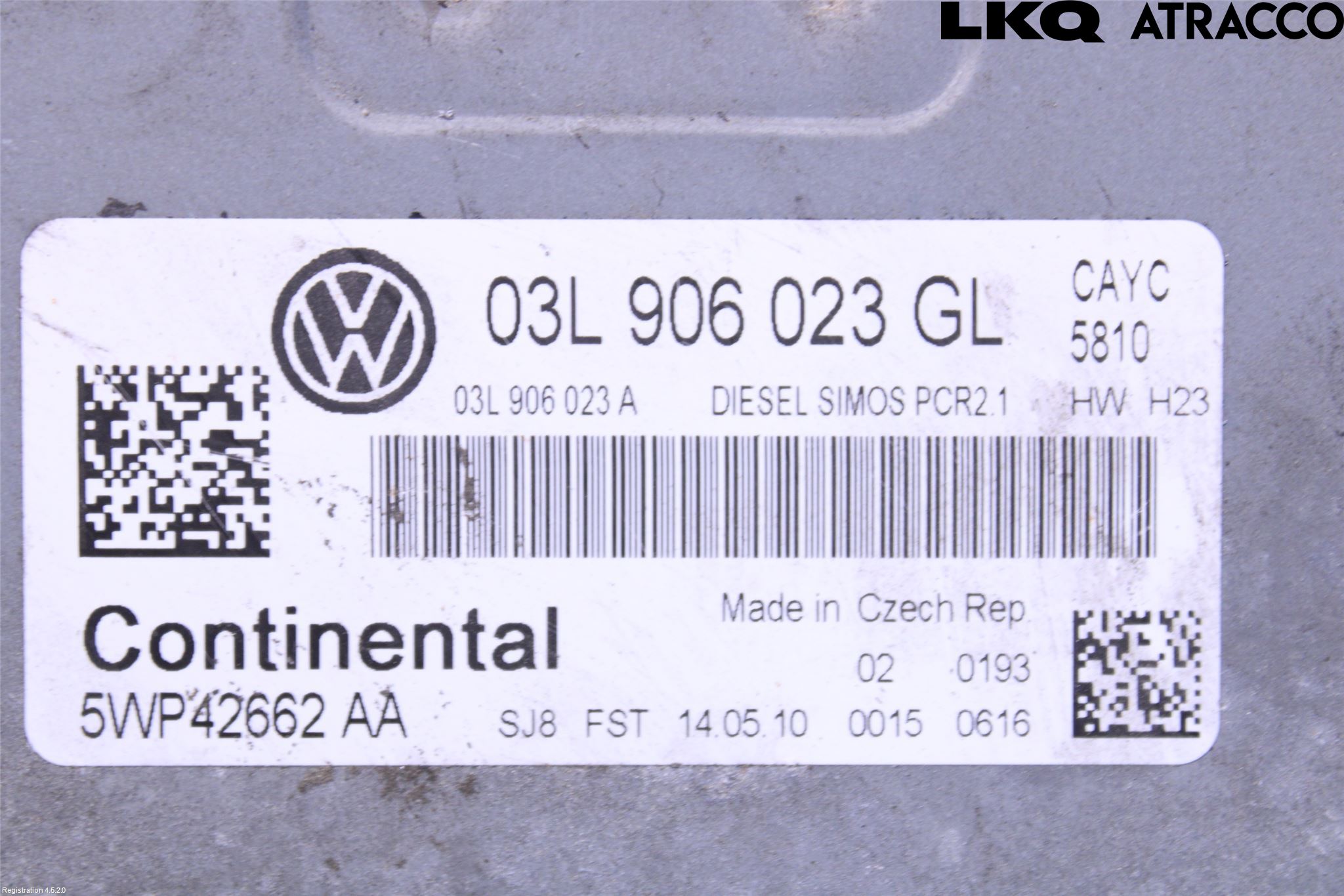 Volkswagen VW PASSAT 05-11 Styrenhet Inspump Diesel