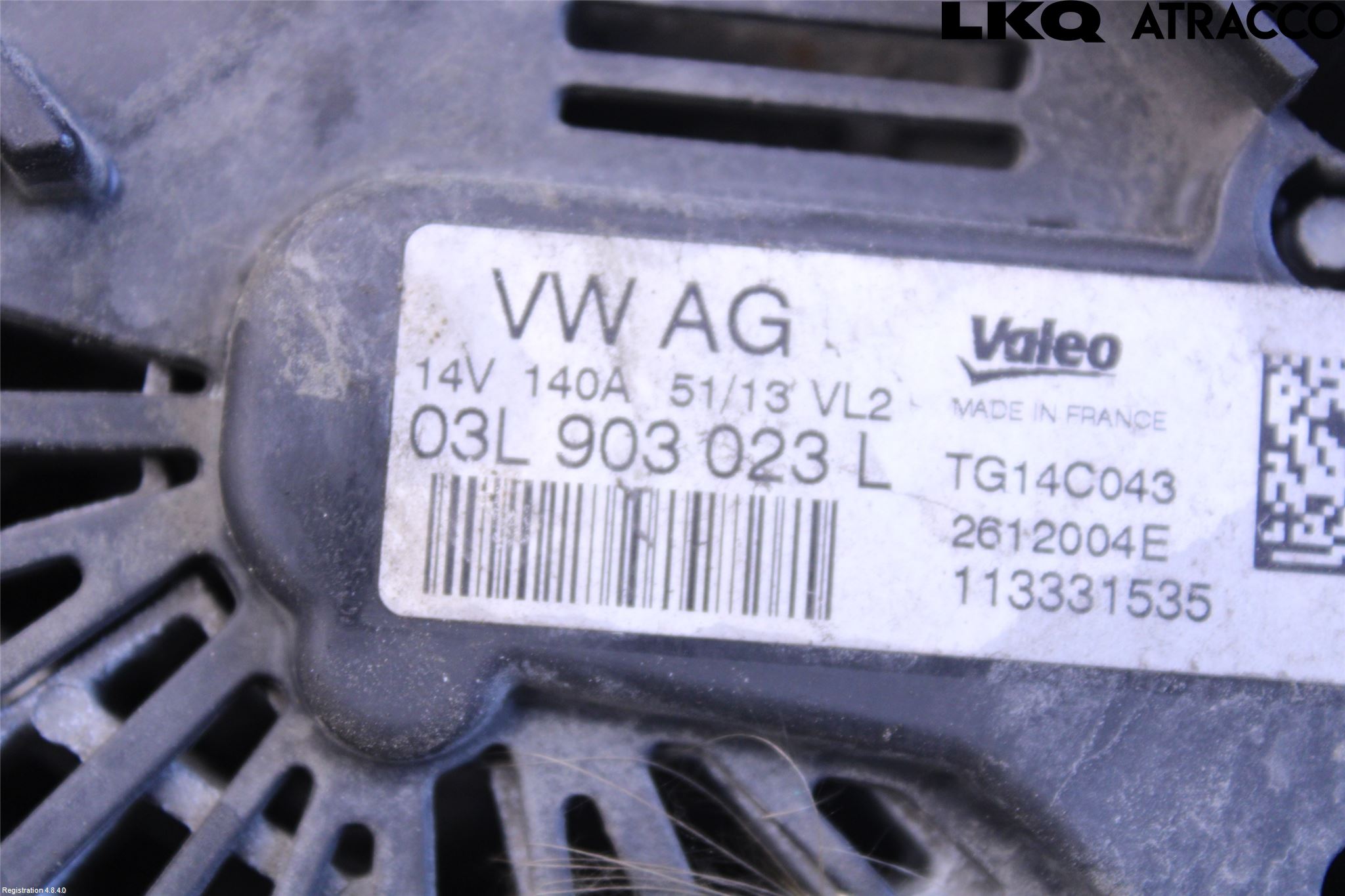 Volkswagen VW GOLF / E-GOLF VII 13-20 Generator