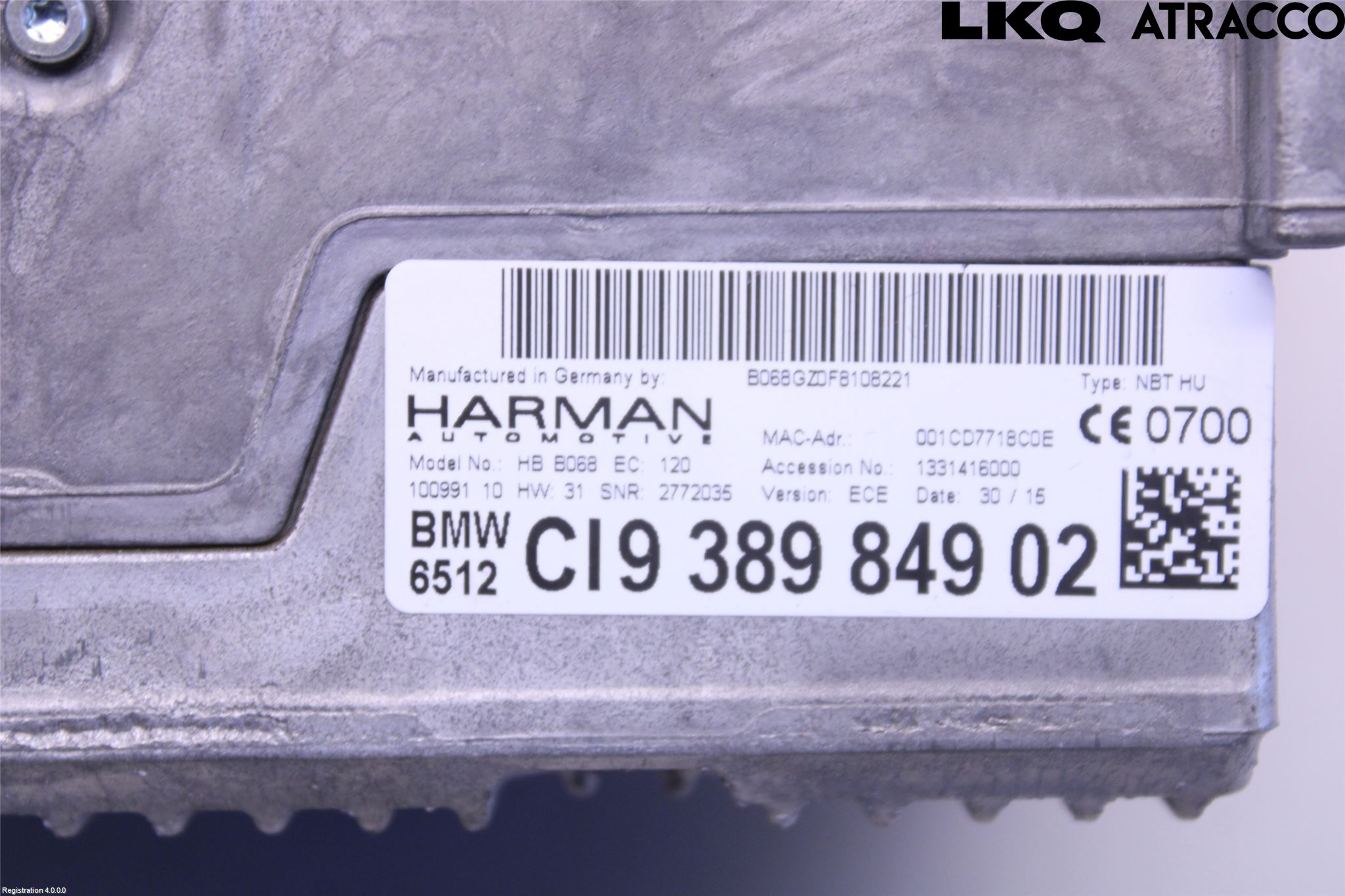 BMW X5 F15 13-18 Cd Radio - Multimediapanel