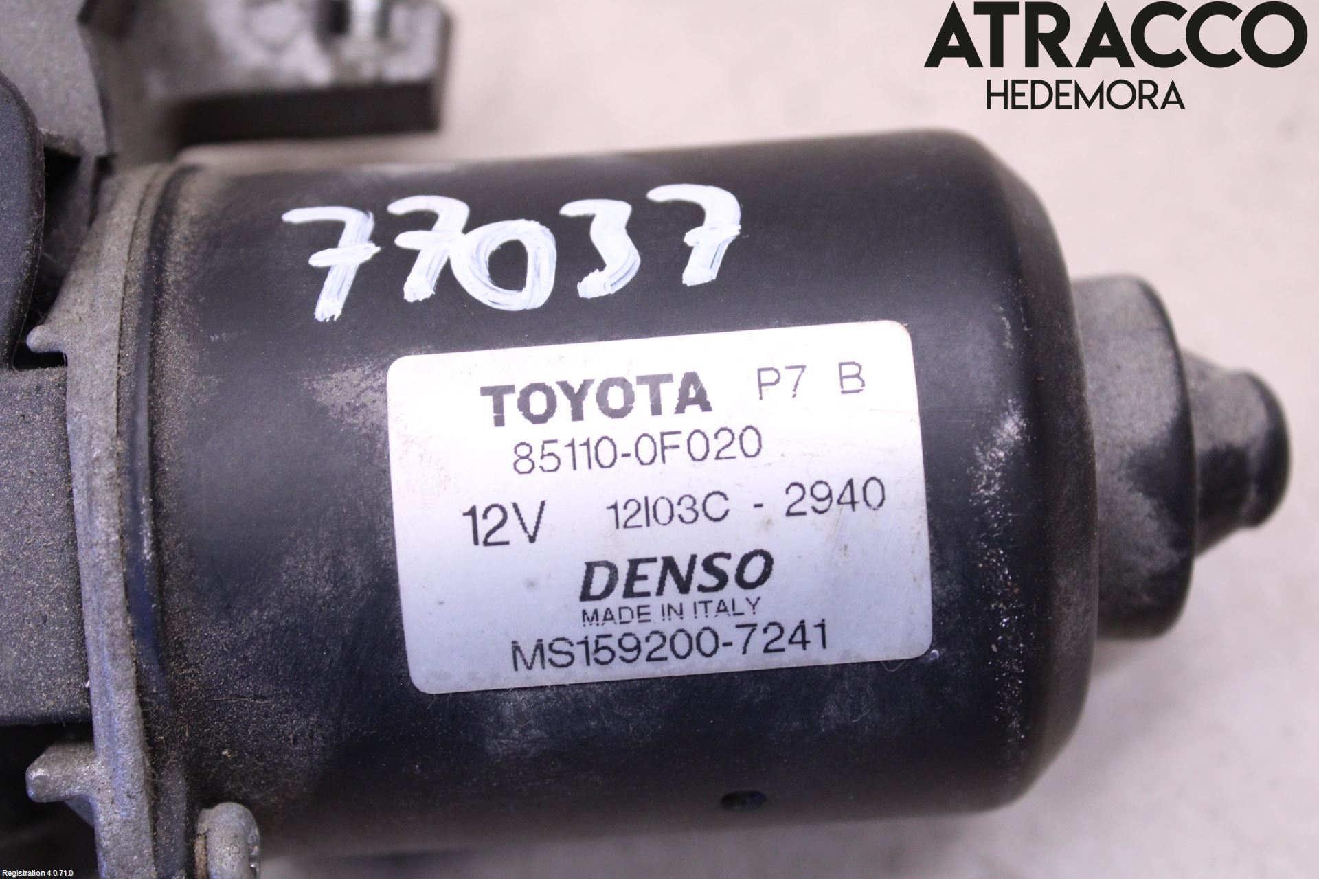 Toyota COROLLA VERSO 08-09 Torkarmotor Vindruta