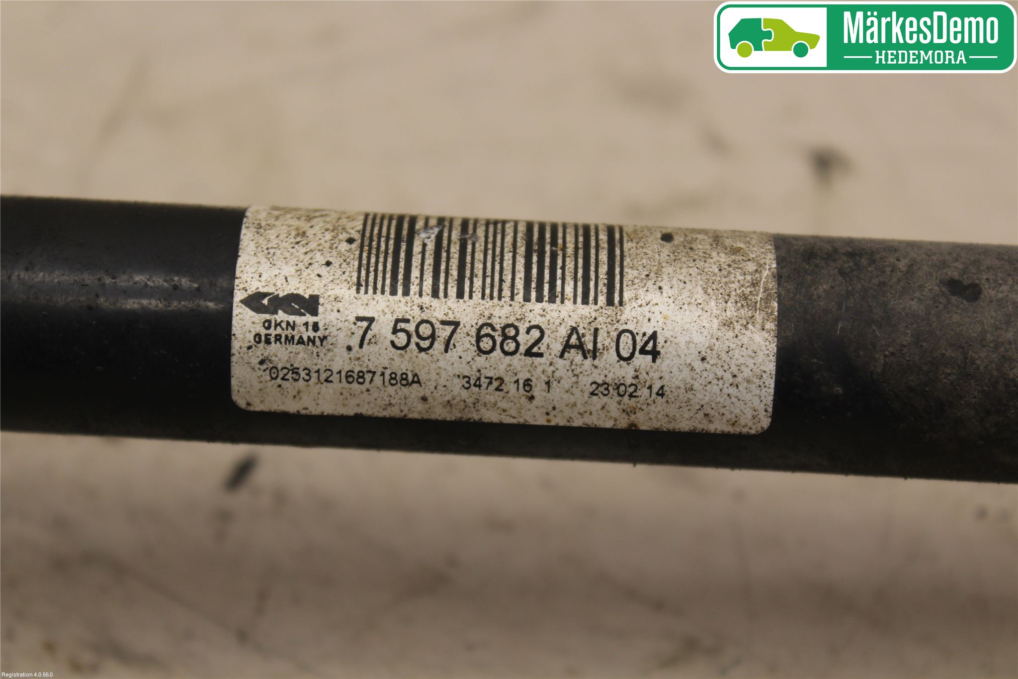 BMW 3 GT F34 13-19 Drivaxel Bak Höger