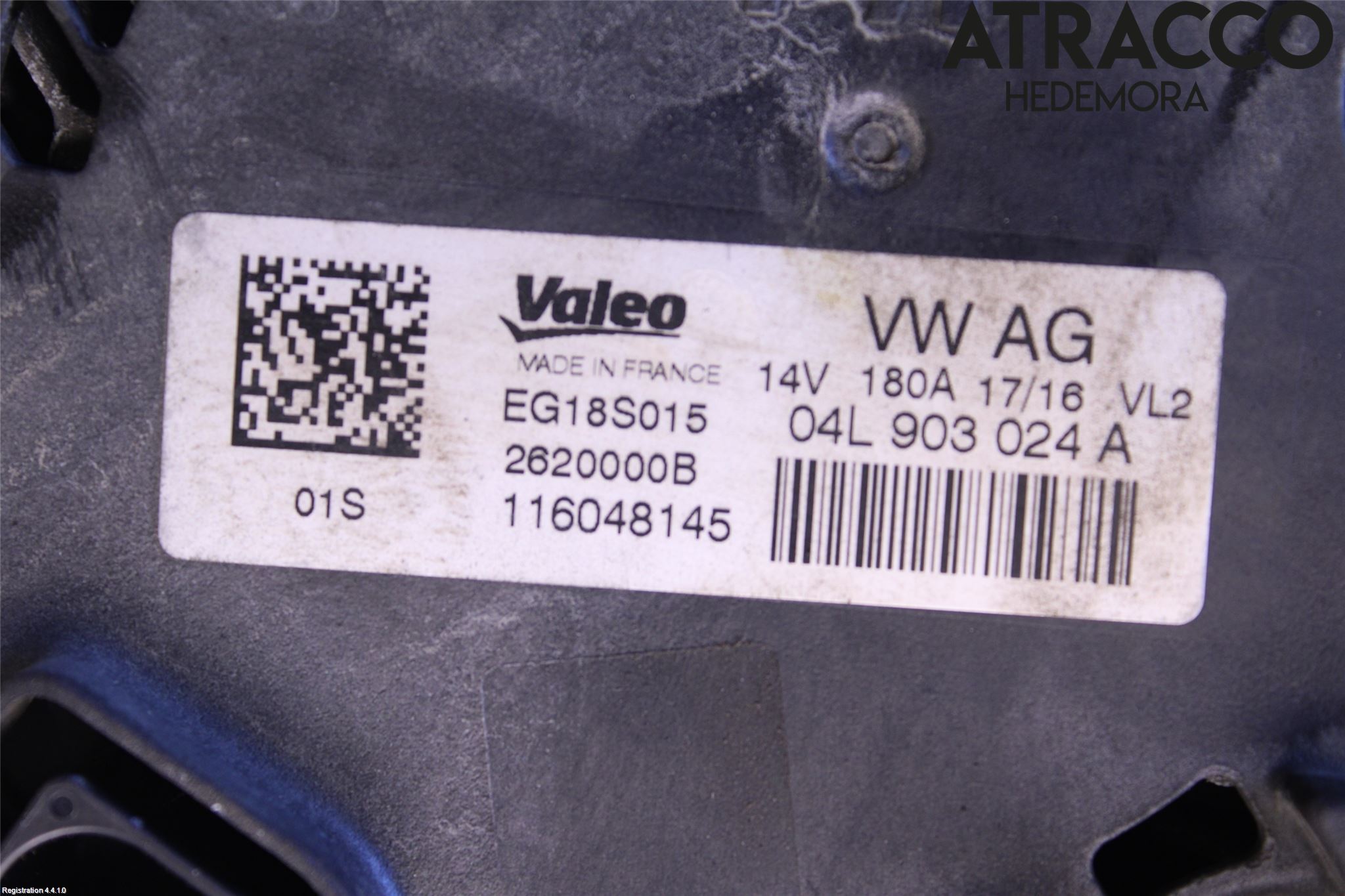 Audi A4/S4 B9 16-19 Generator