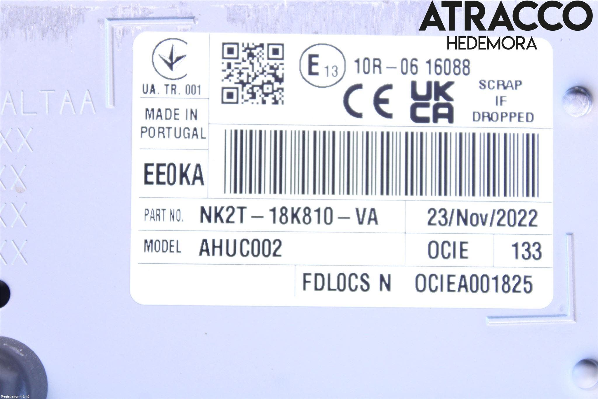 Ford E-TRANSIT SKÅP/BUSS 22- Cd Radio - Multimediapanel