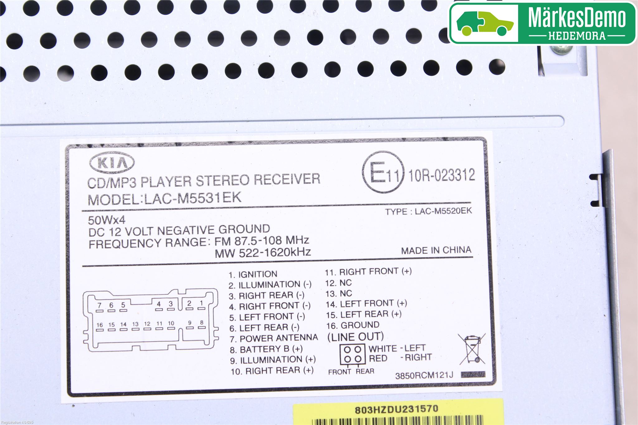 Kia MAGENTIS Cd Radio - Multimediapanel