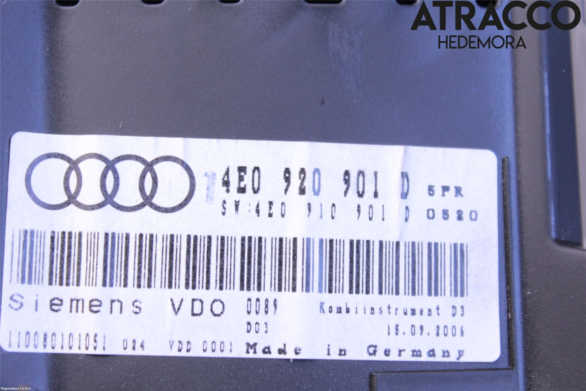 Audi A8/S8 4E  02-09 Instrument Komb
