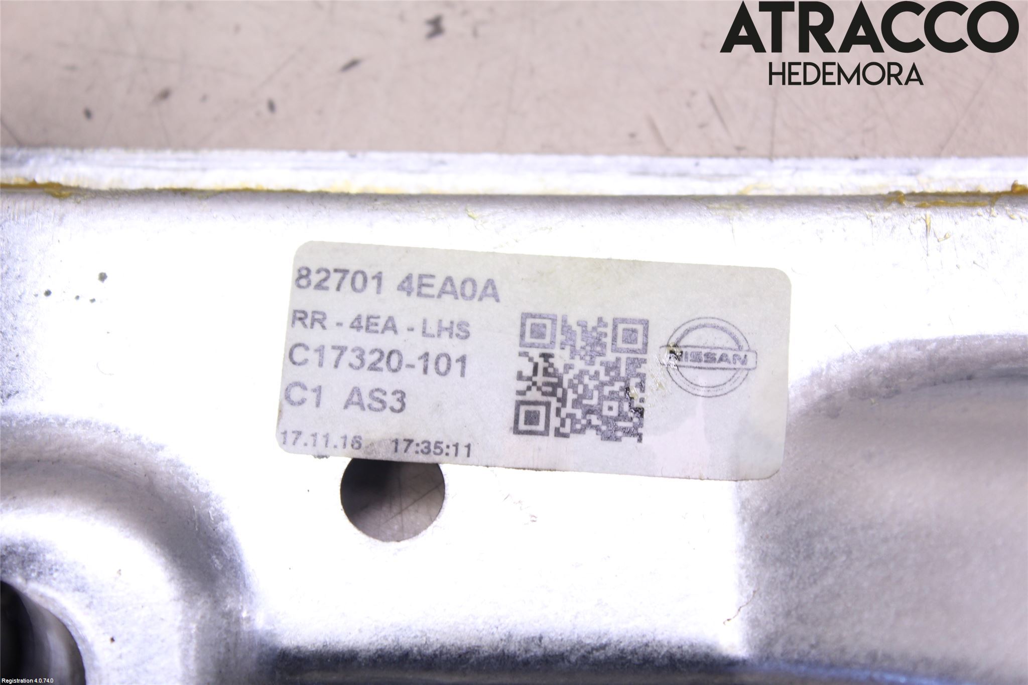 Nissan QASHQAI 14-17 Fönsterhiss El Kompl